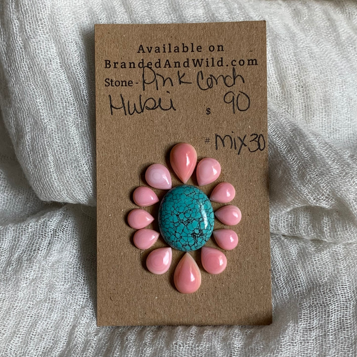 Hubei / Pink Conch Cabochon - Mix30