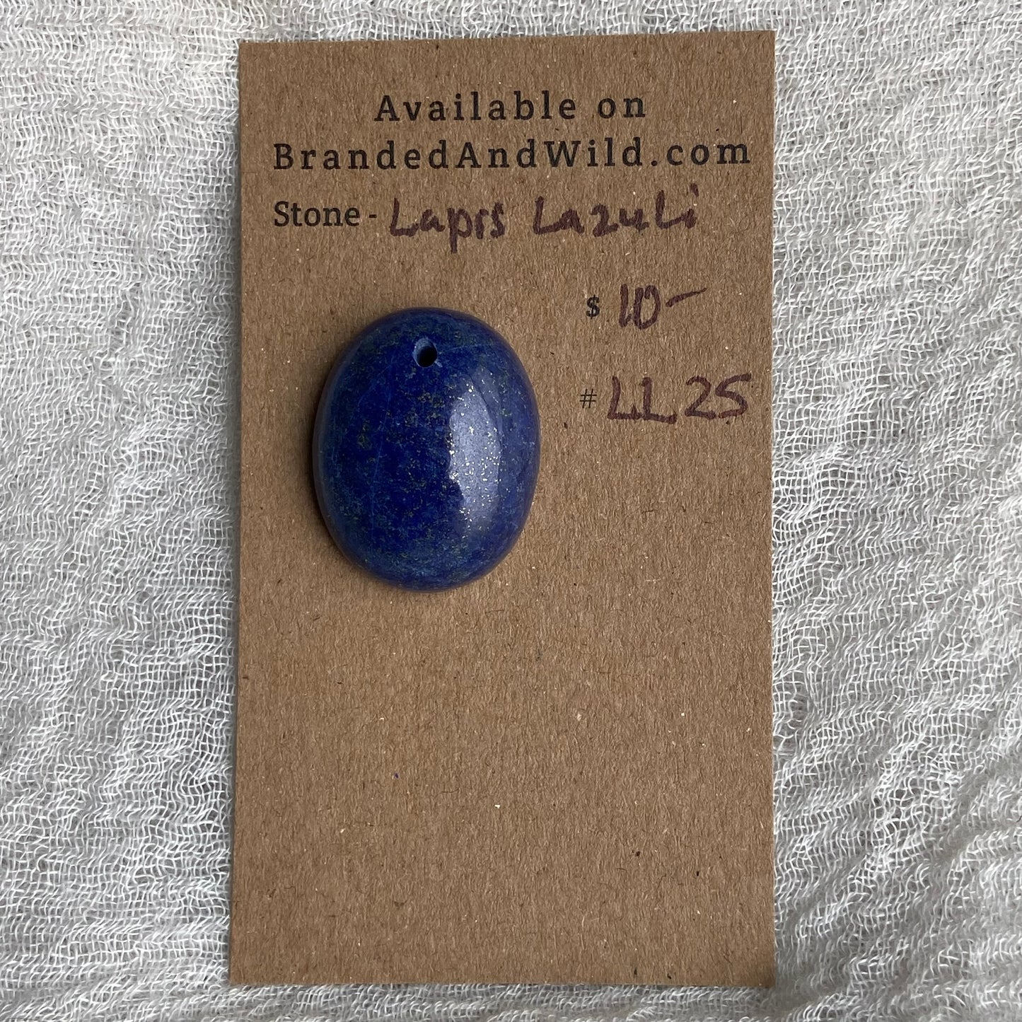 Lapis Lazuli Cabochon -Drilled- LL25