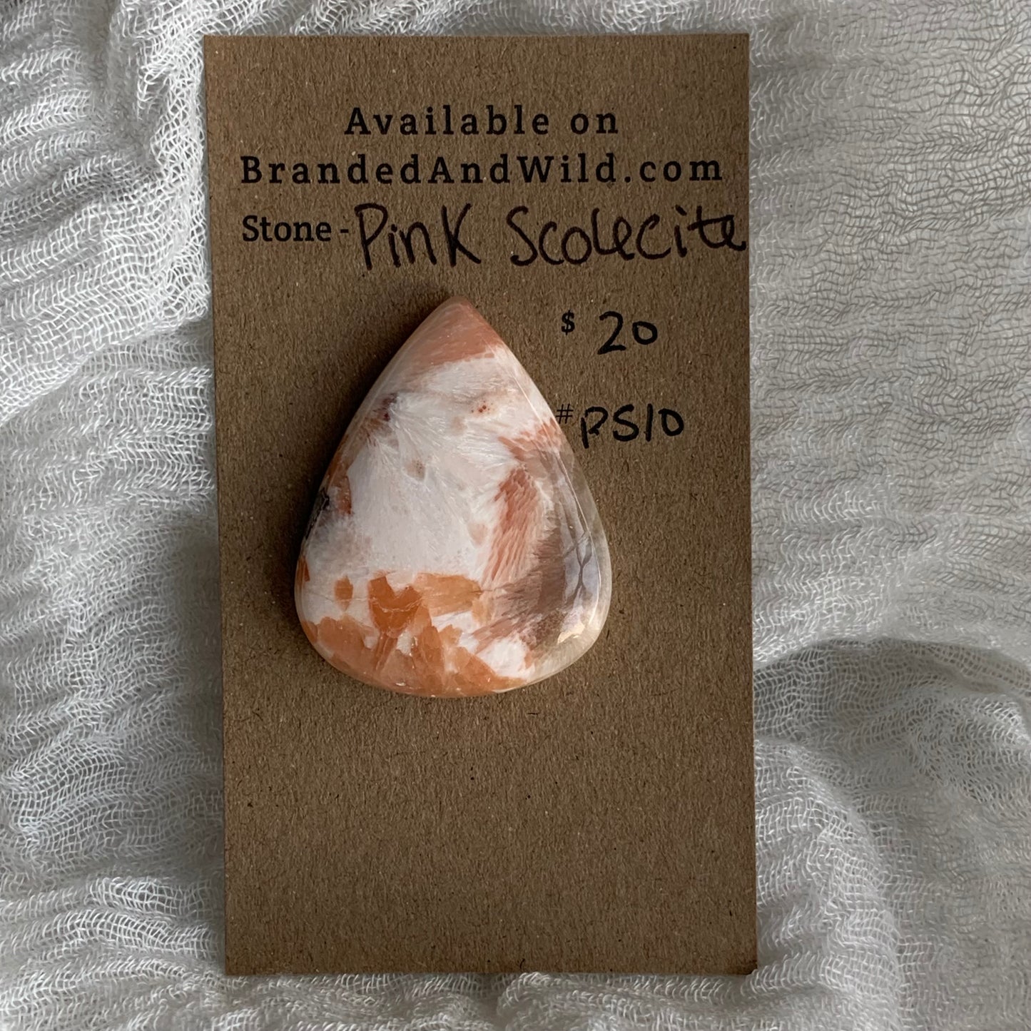 Pink Scolecite Cabochon - PS10