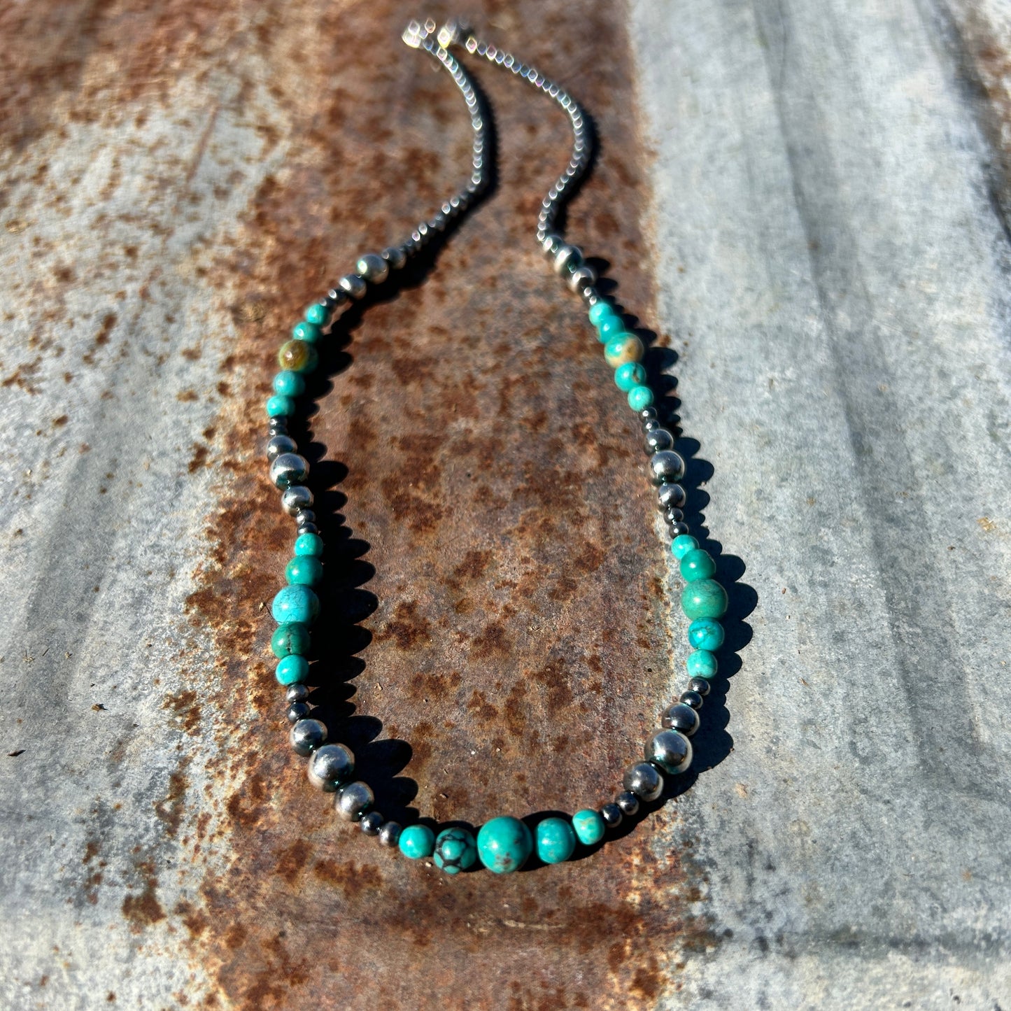 Turquoise Navajo pearl necklace