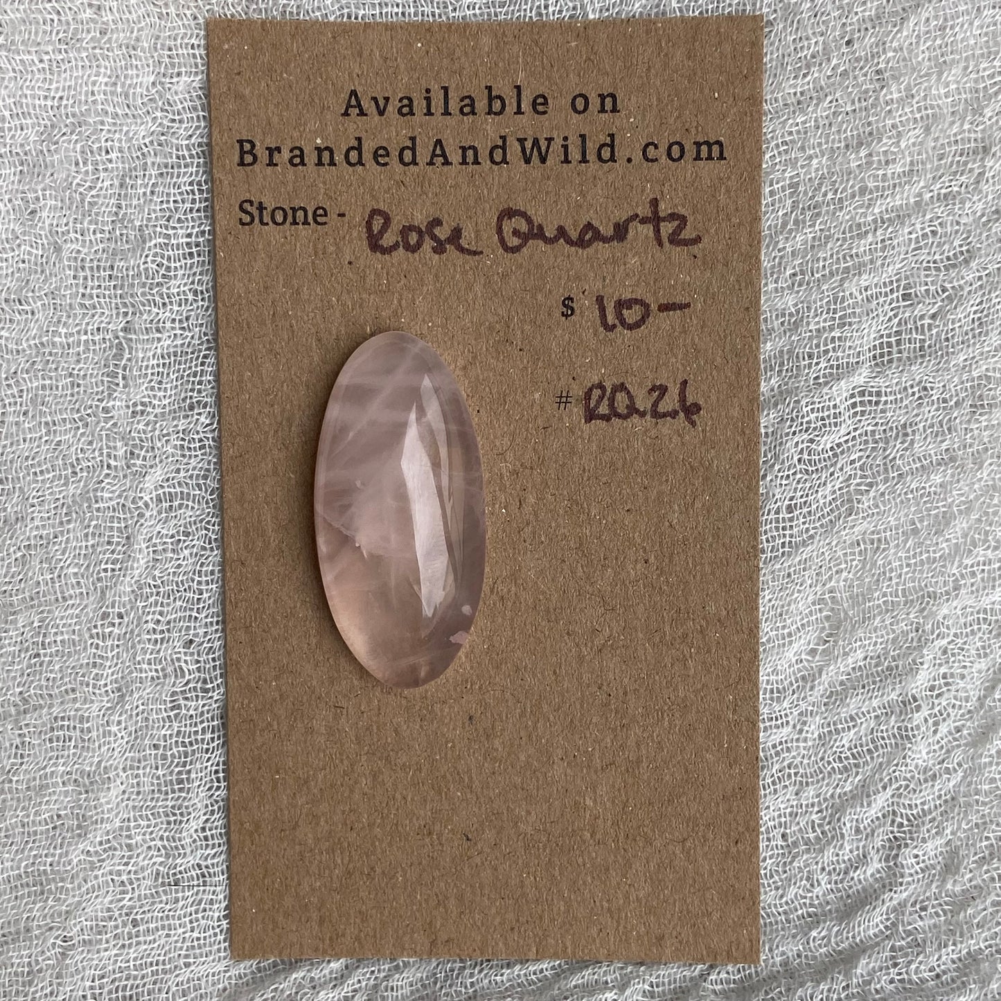 Rose Quartz Cabochon - RQ26