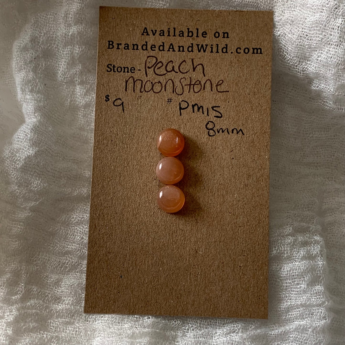 Peach Moonstone cabochon - PM15
