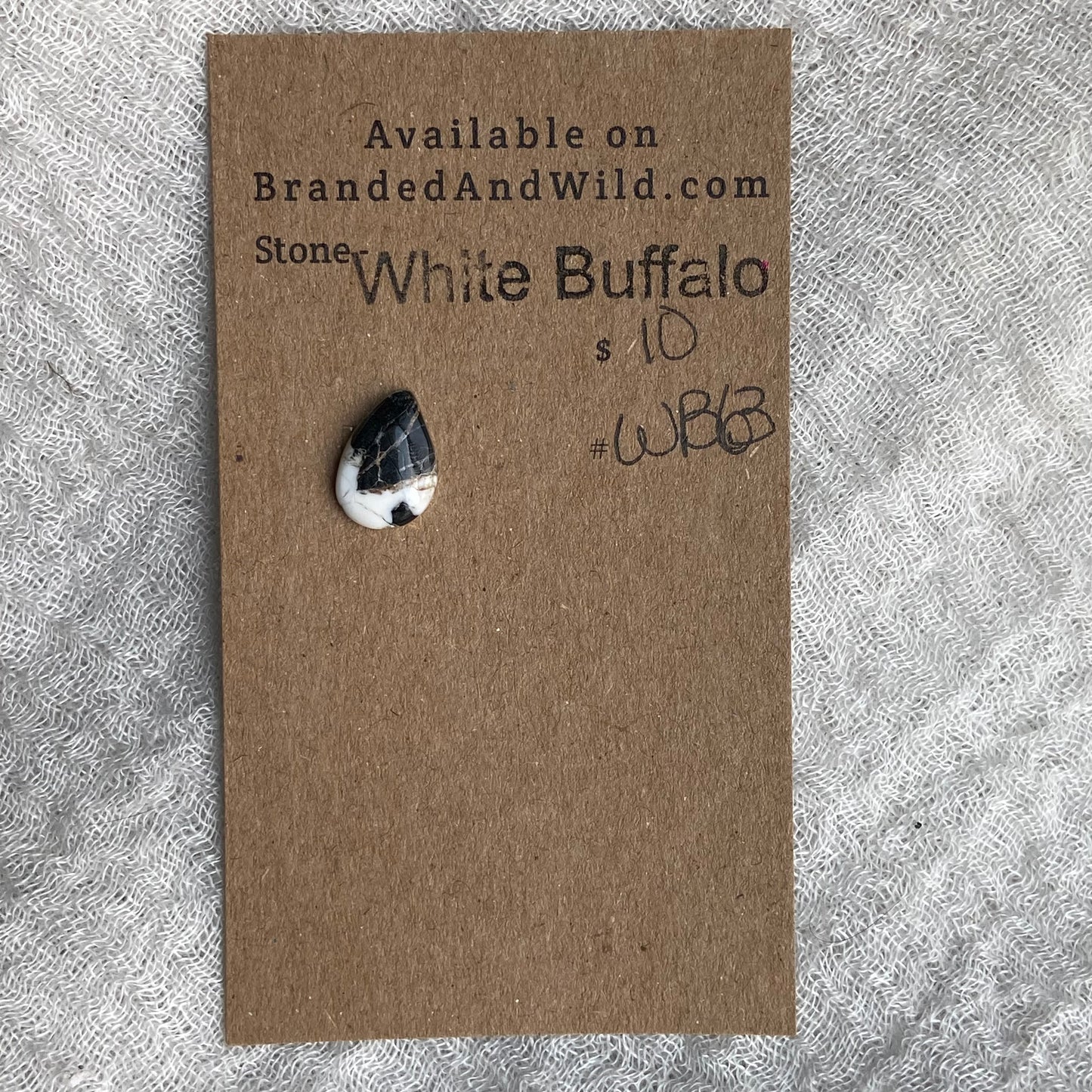 White Buffalo Cabochon - WB63