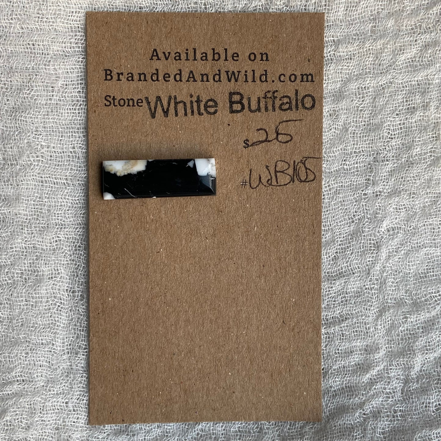 White Buffalo Cabochon - WB105