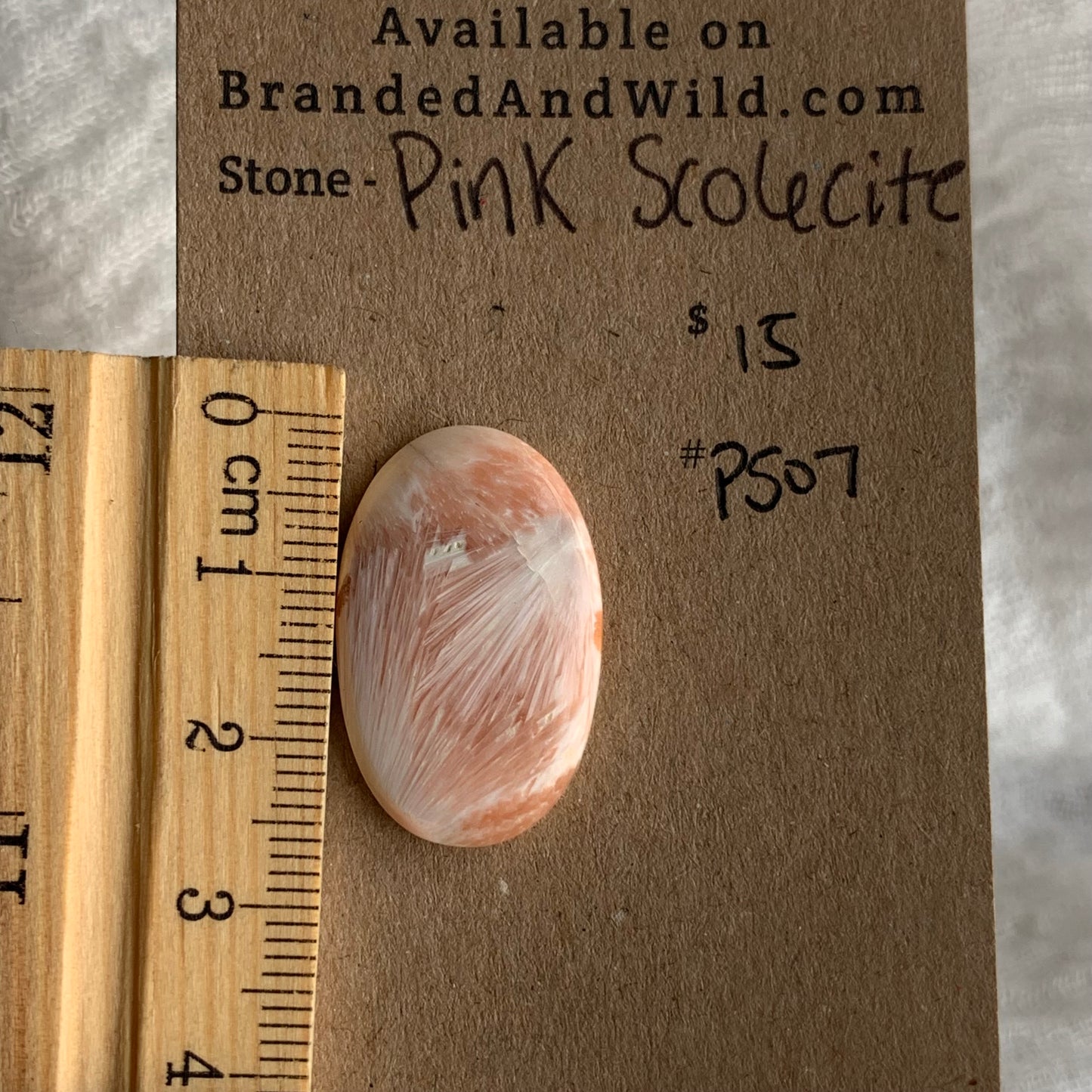 Pink Scolecite Cabochon - PS07