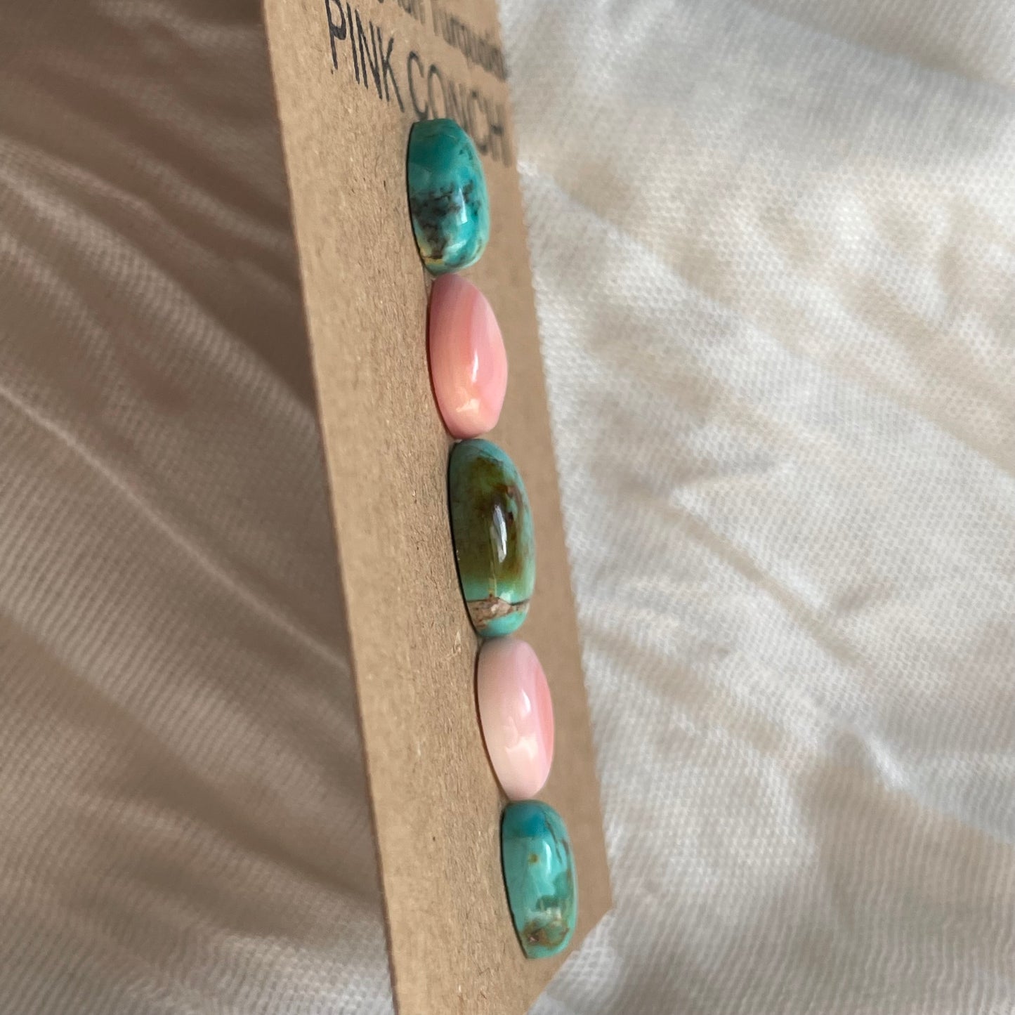 Kingman / Pink Conch Cabochon - MIX53 D20248EE-C3F0-4AD1-A94F-B3EB24CD23EE Brandedandwild.com