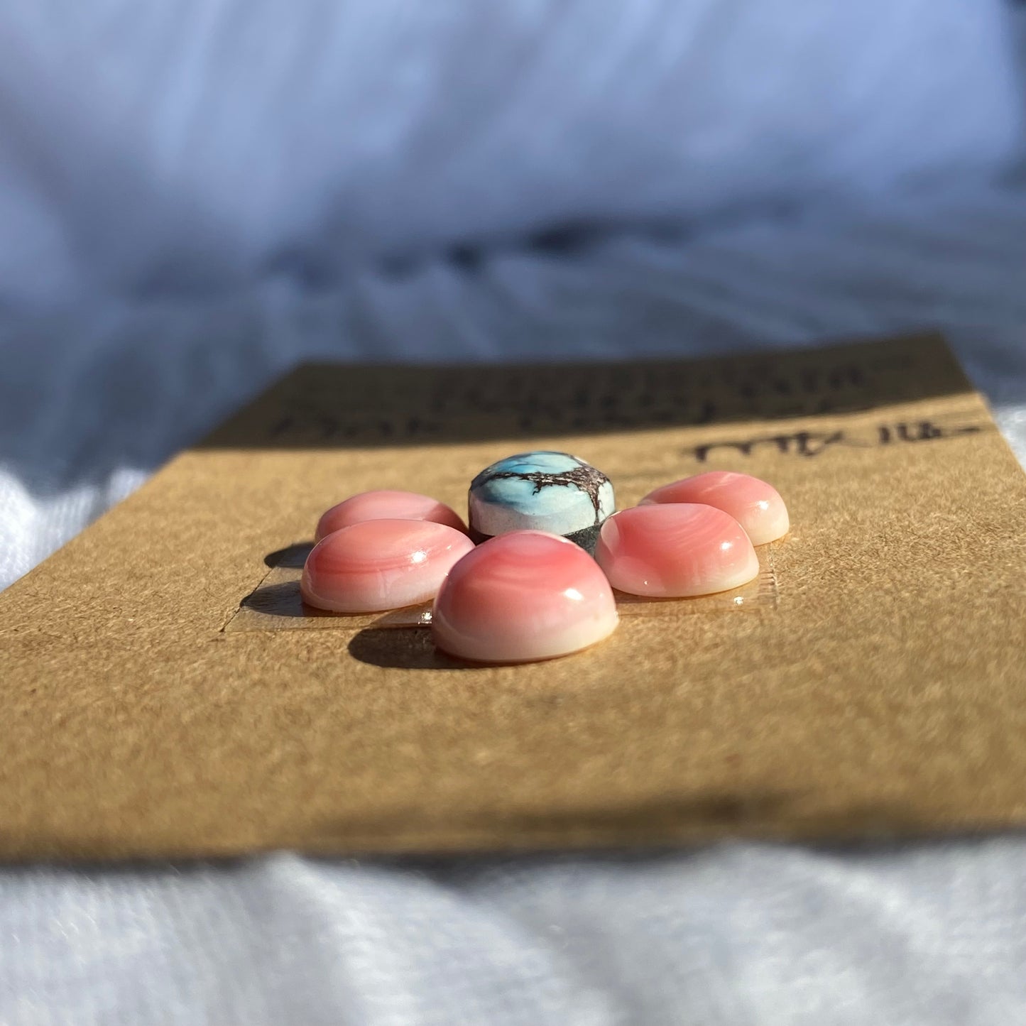 Golden Hill/Pink Conch Cabochon - Mix165