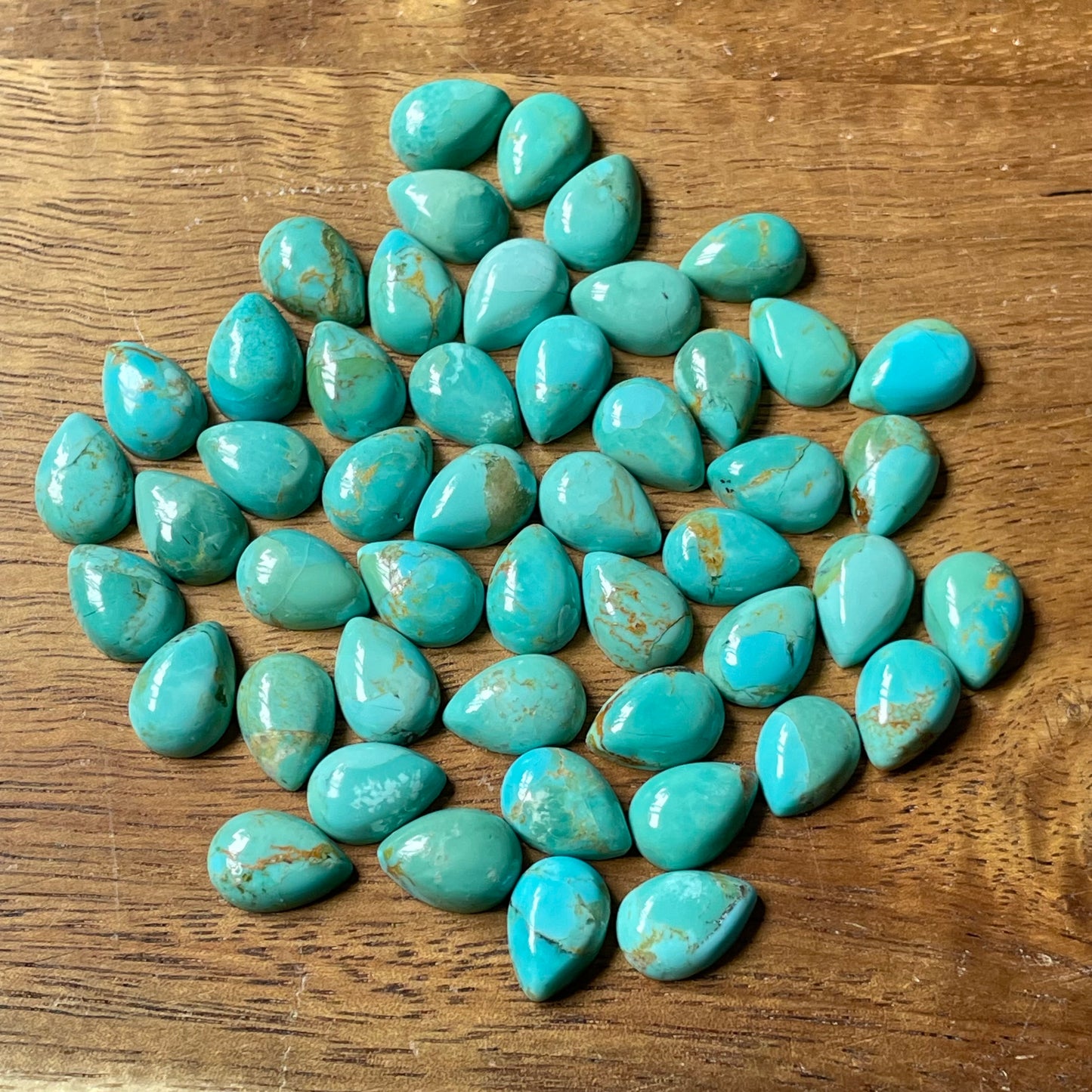 Kingman Turquoise 7x10 pear shape