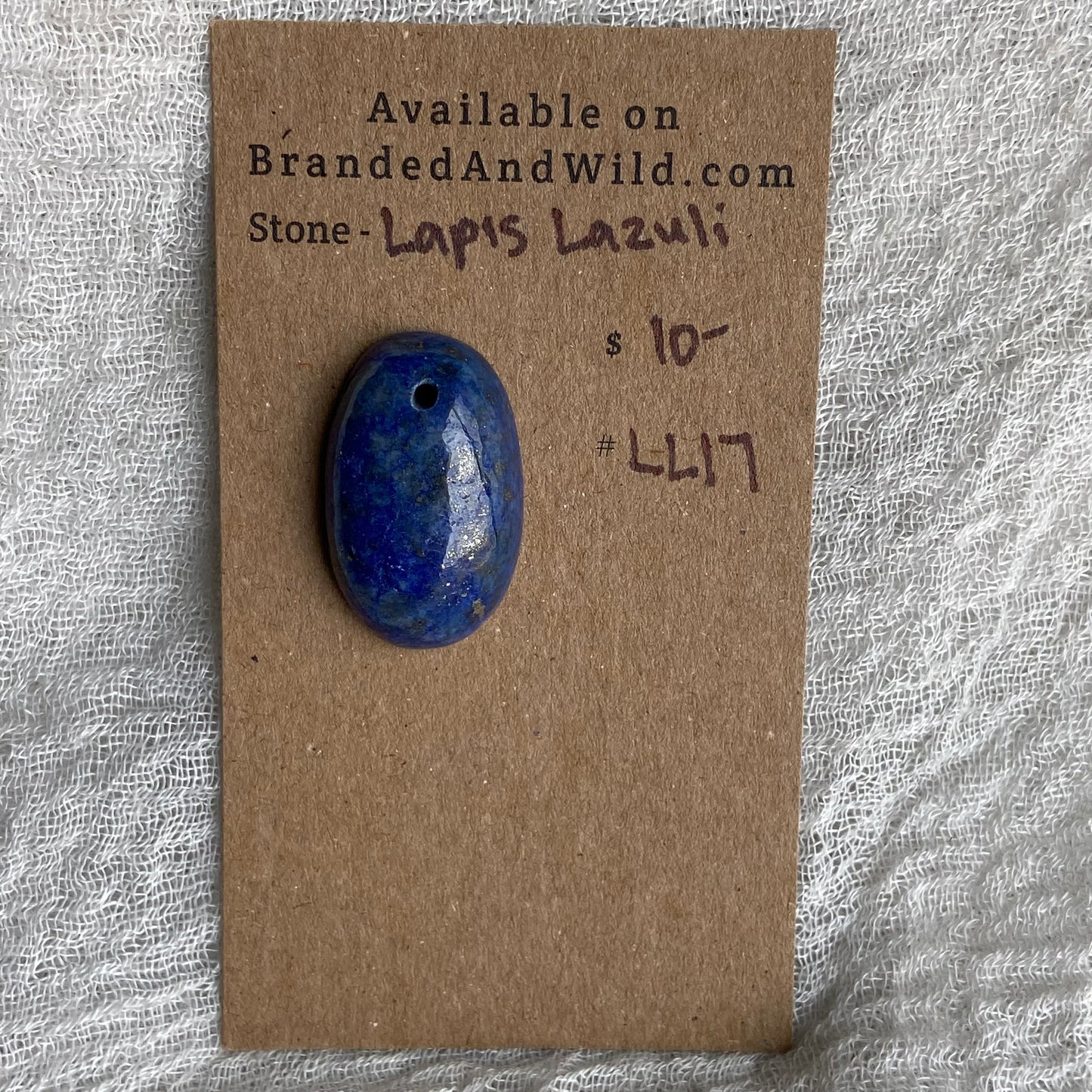 Lapis Lazuli Cabochon -Drilled- LL17