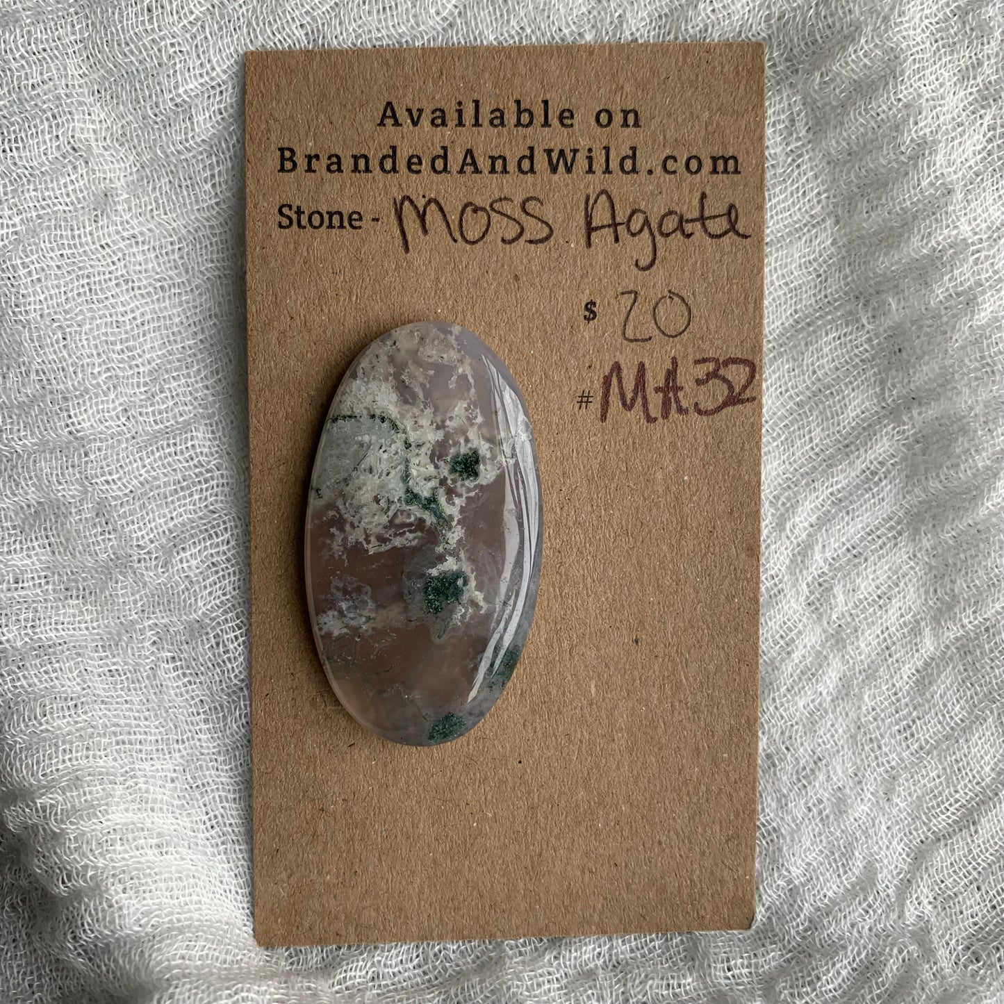 Moss Agate Cabochon- MA32