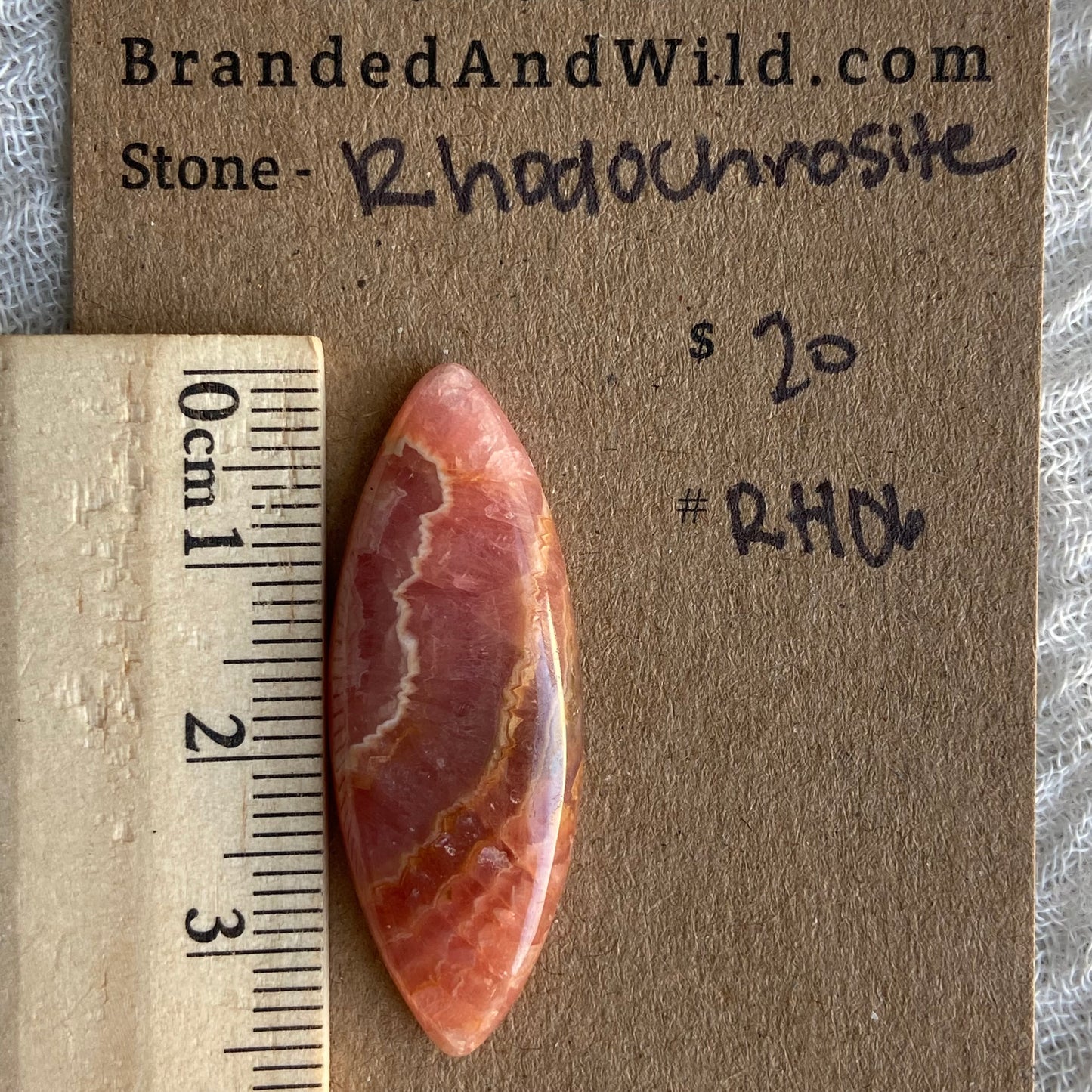 Rhodochrosite Cabochon - R06