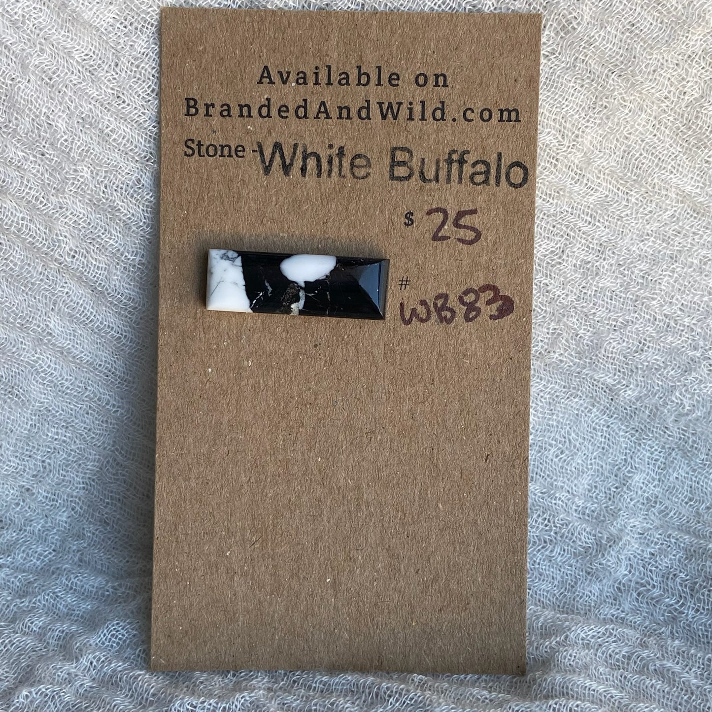 White Buffalo Cabochon - WB83