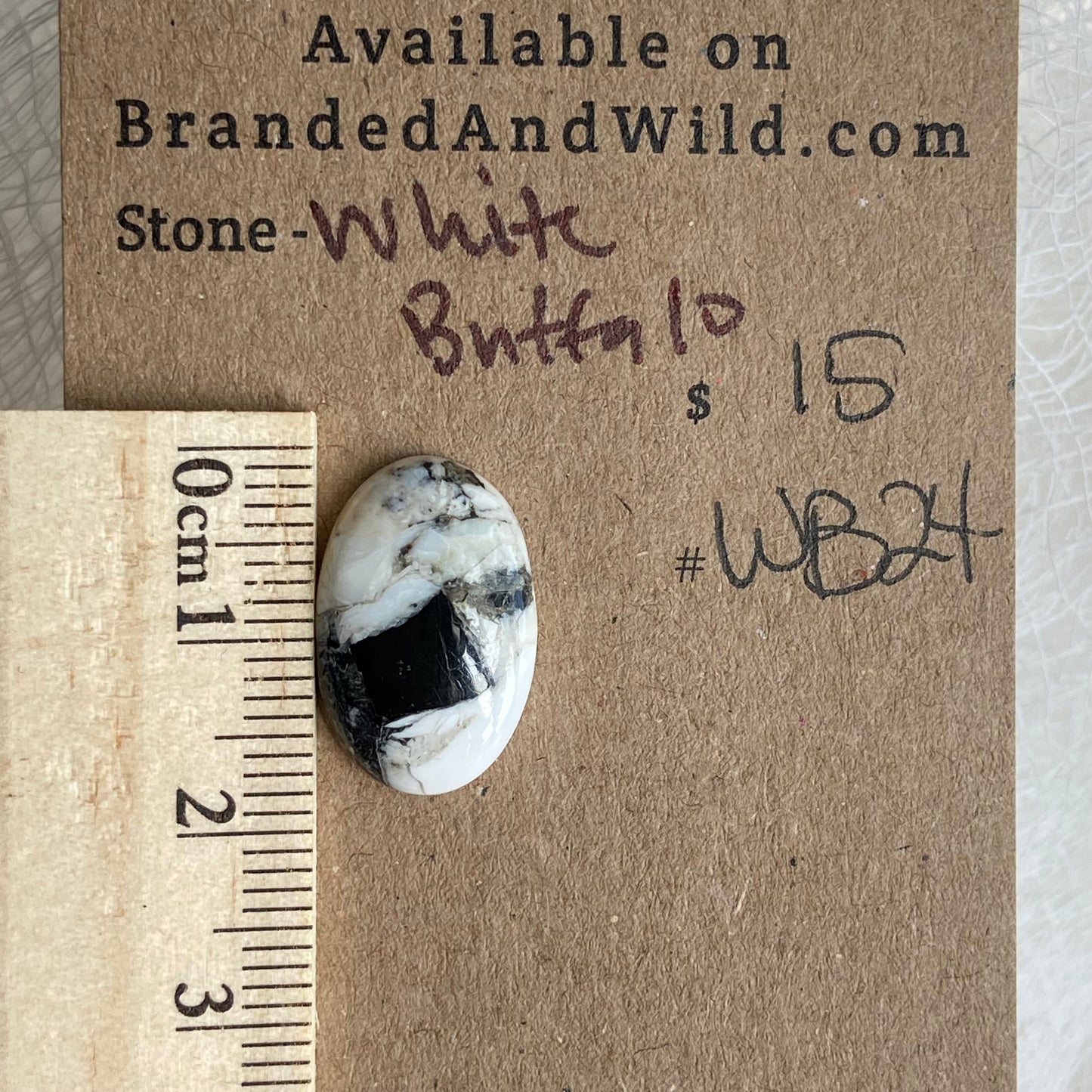 White Buffalo Cabochon - WB24