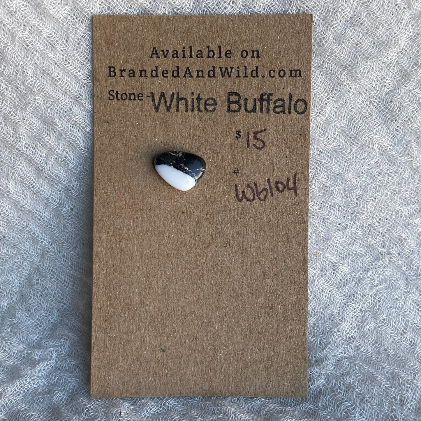 White Buffalo Cabochon - WB104