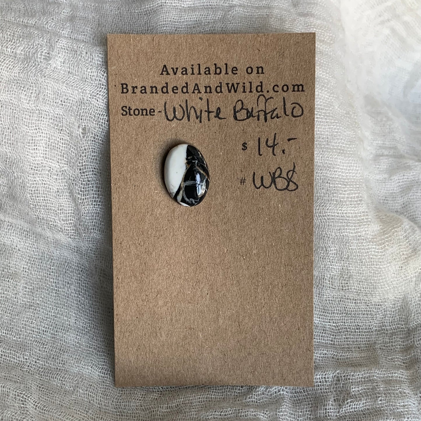 White Buffalo Cabochon - WB8
