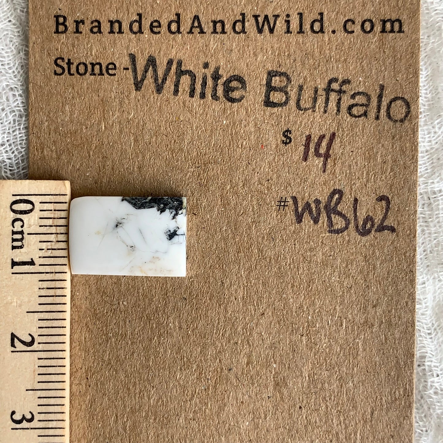White Buffalo Cabochon - WB62
