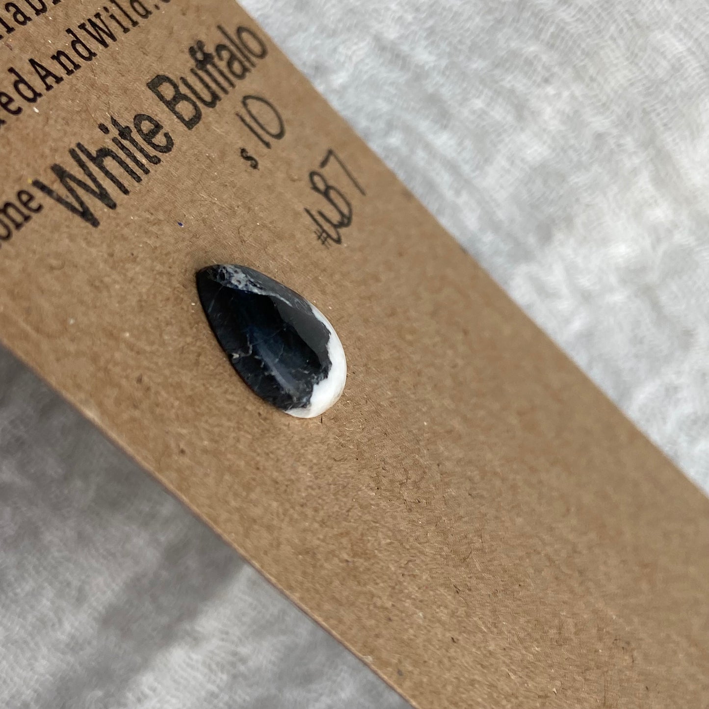 White Buffalo Cabochon - WB7
