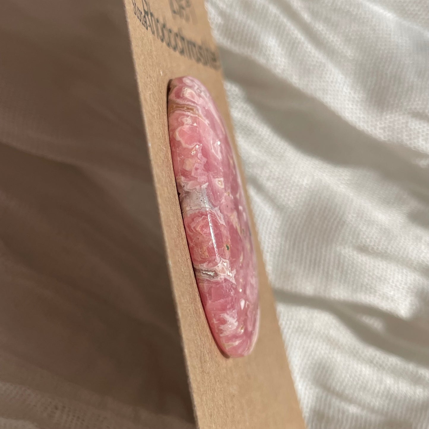 Rhodochrosite Cabochon - R059 DC34F497-9EDE-4C6A-838D-BADD4AE5177D Brandedandwild.com