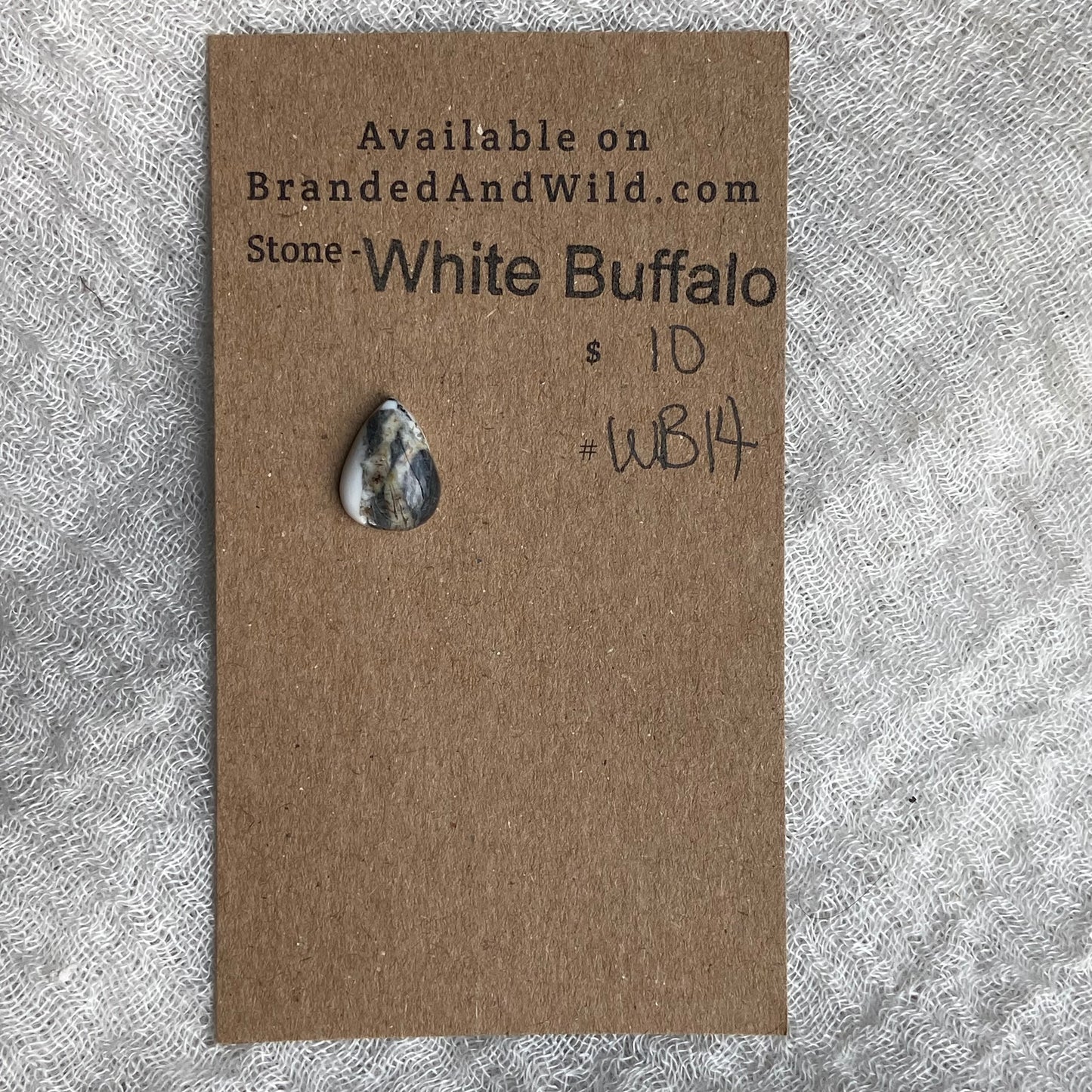 White Buffalo Cabochon - WB14