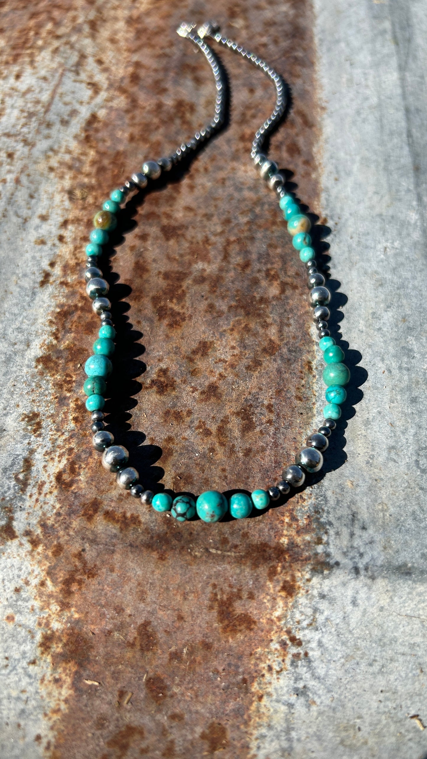 Turquoise Navajo pearl necklace