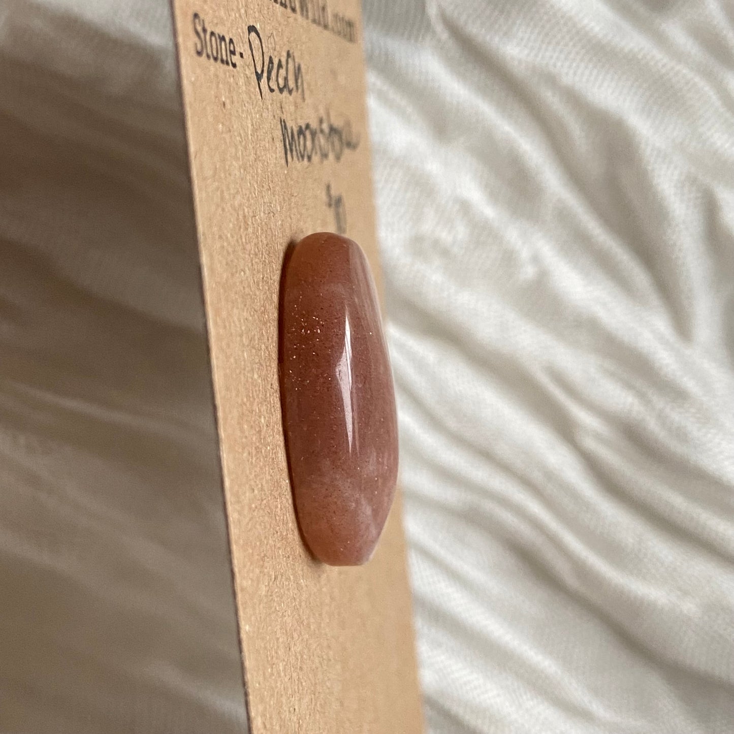 Peach Moonstone Cabochon - M060 E21B7457-0DEE-4CCC-A88C-FEC5C4E2774B Brandedandwild.com