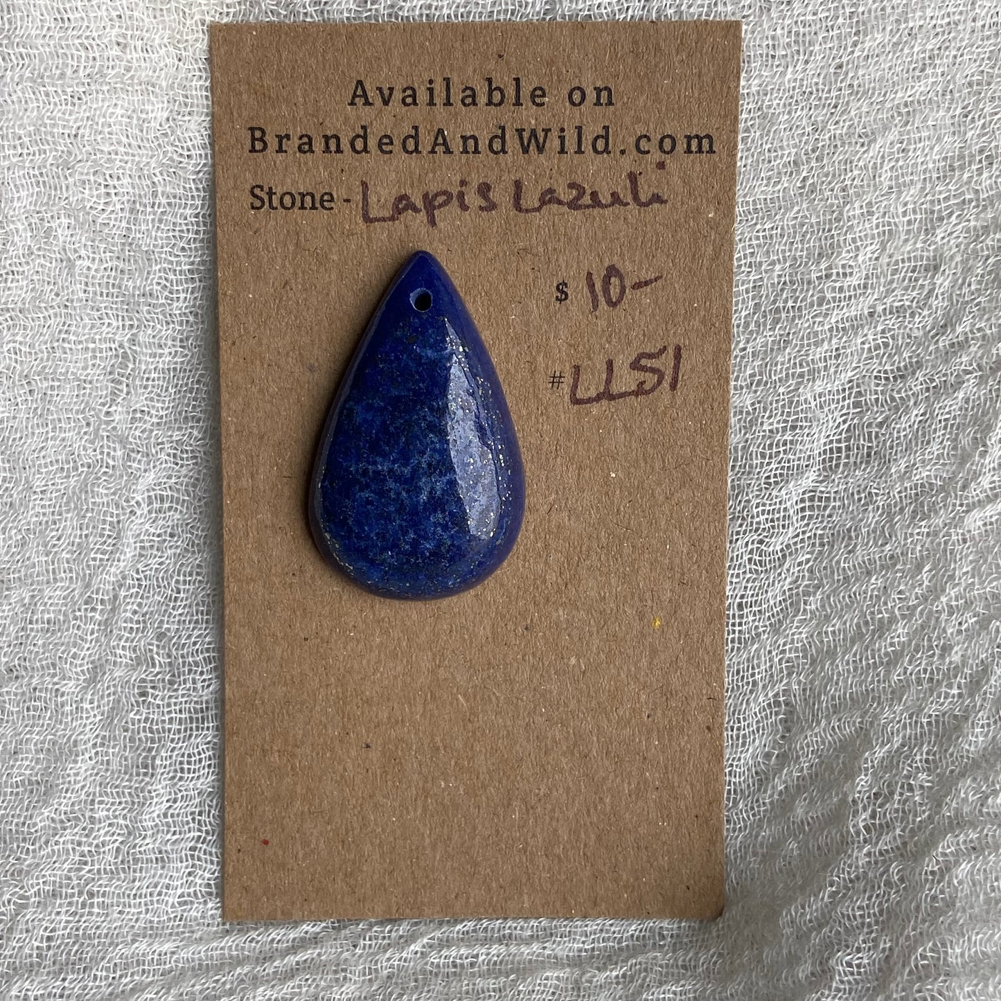 Lapis Lazuli Cabochon -Drilled- LL51