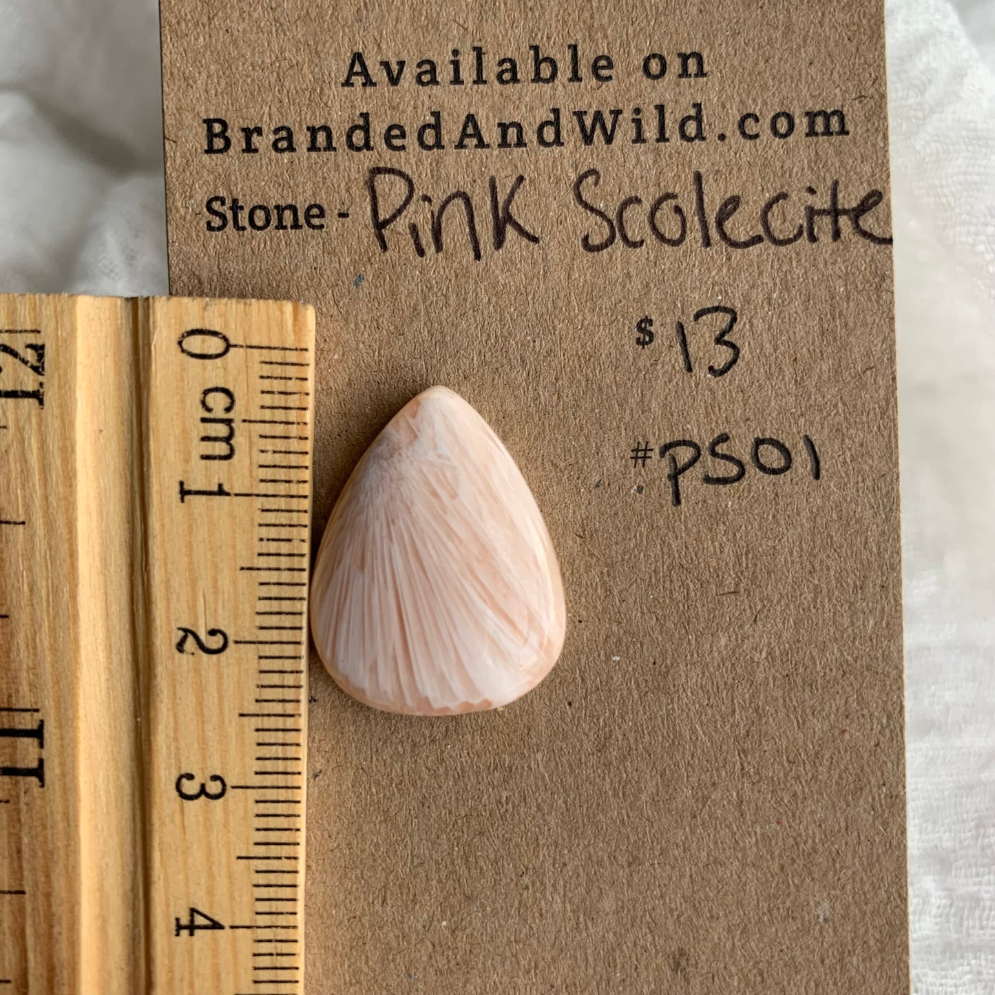 Pink Scolecite Cabochon - PS01