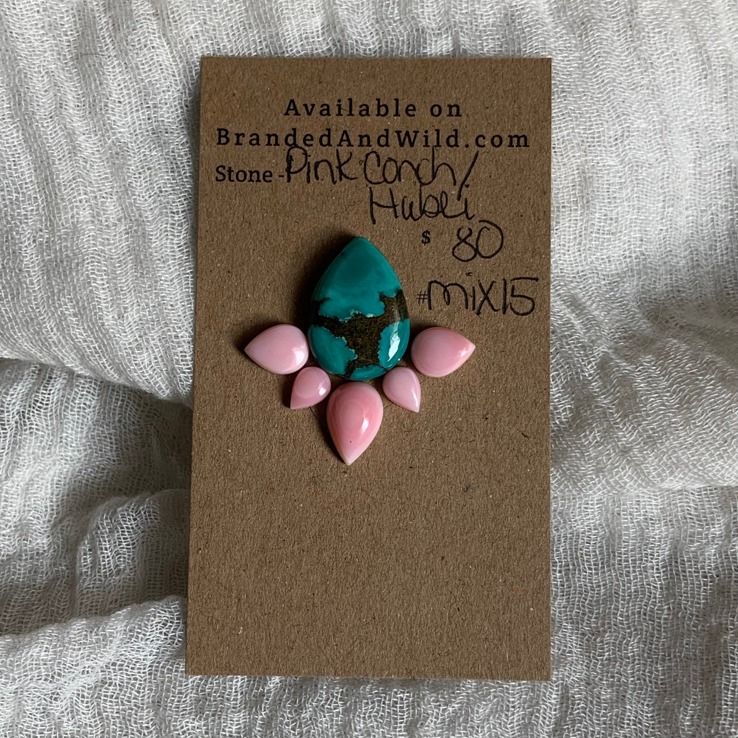 Hubei / Pink Conch Cabochon - Mix15