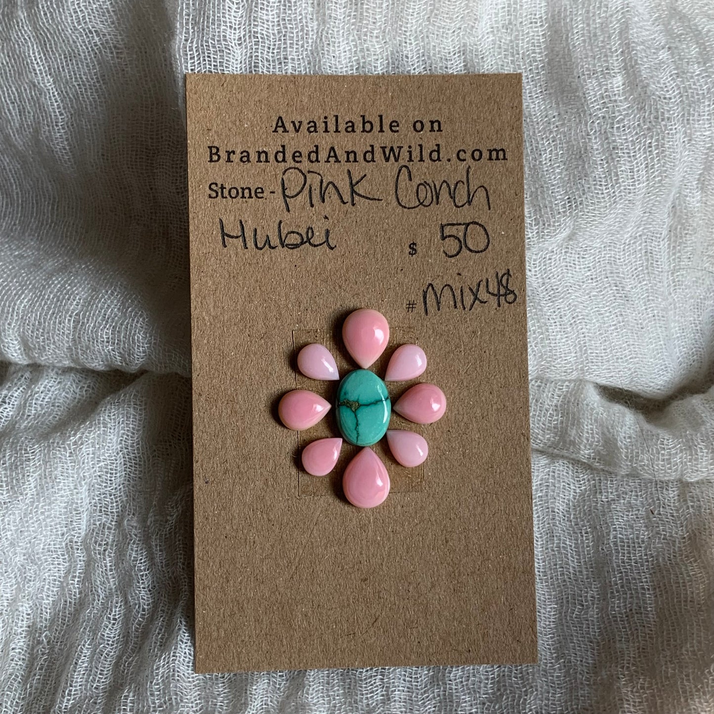 Hubei / Pink Conch Cabochon - Mix48