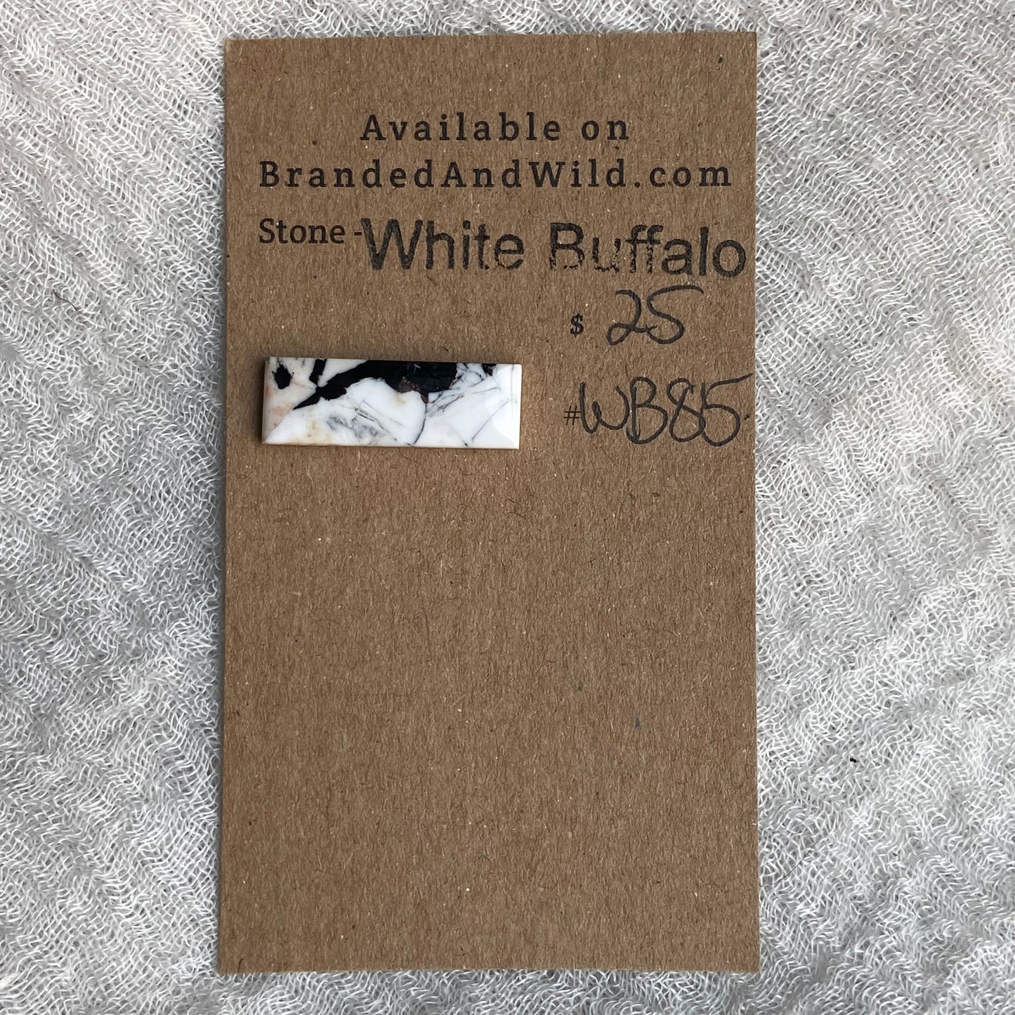 White Buffalo Cabochon - WB85
