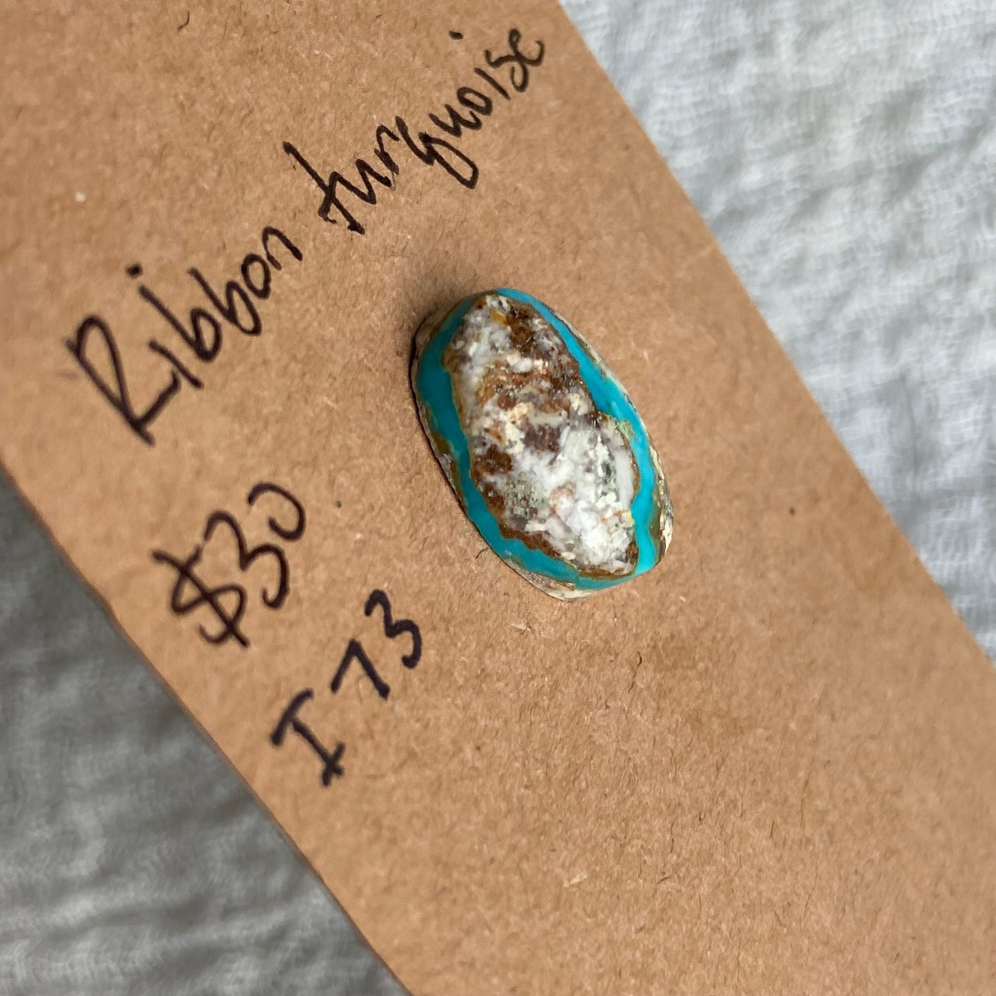 Ribbon Turquoise Cabochon - I73