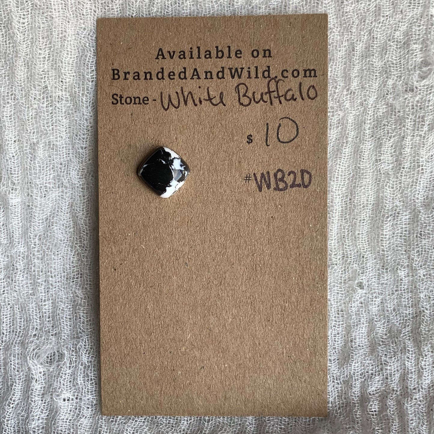 White Buffalo Cabochon - WB20