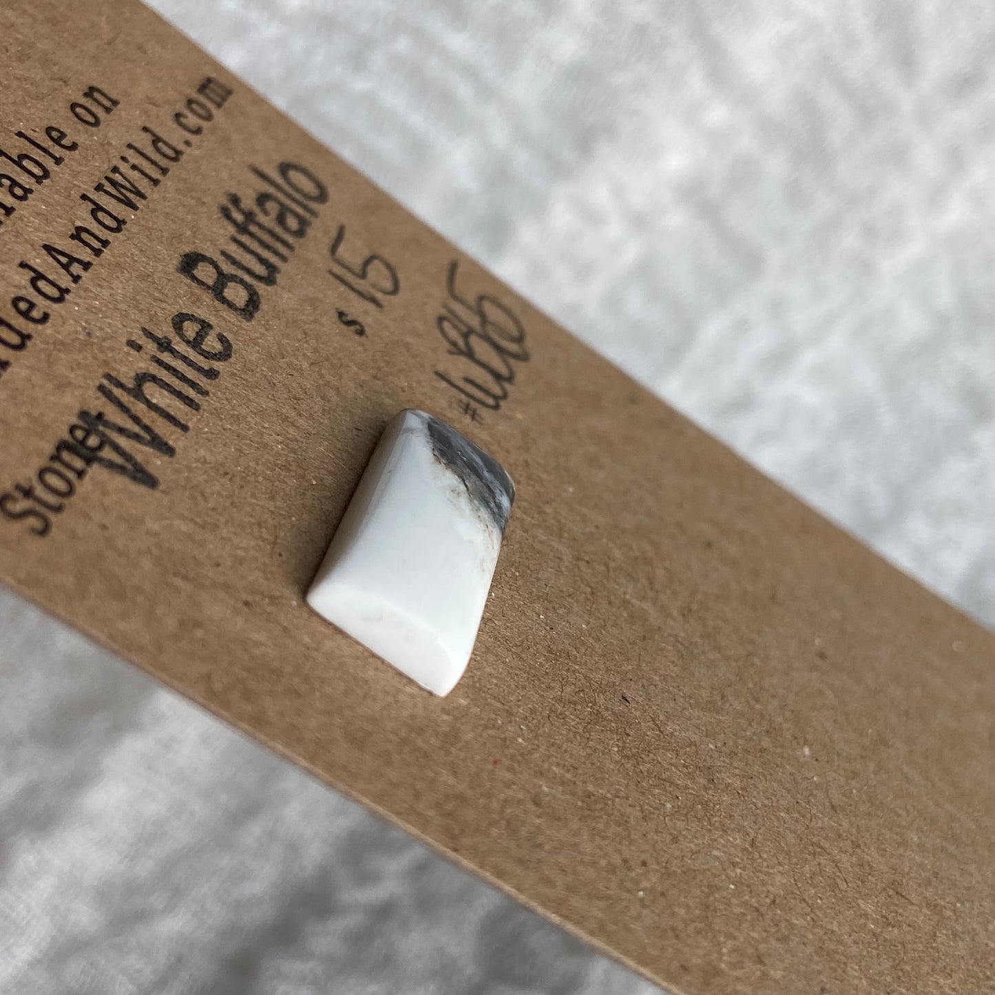 White Buffalo Cabochon - WB65