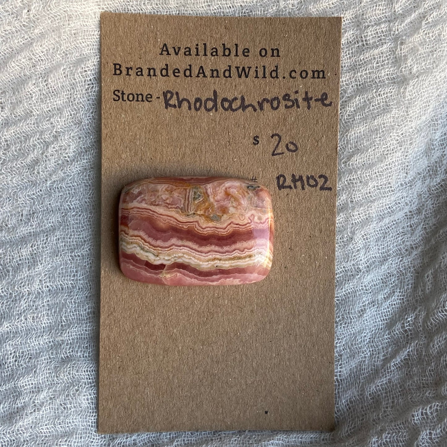 Rhodochrosite Cabochon - R02