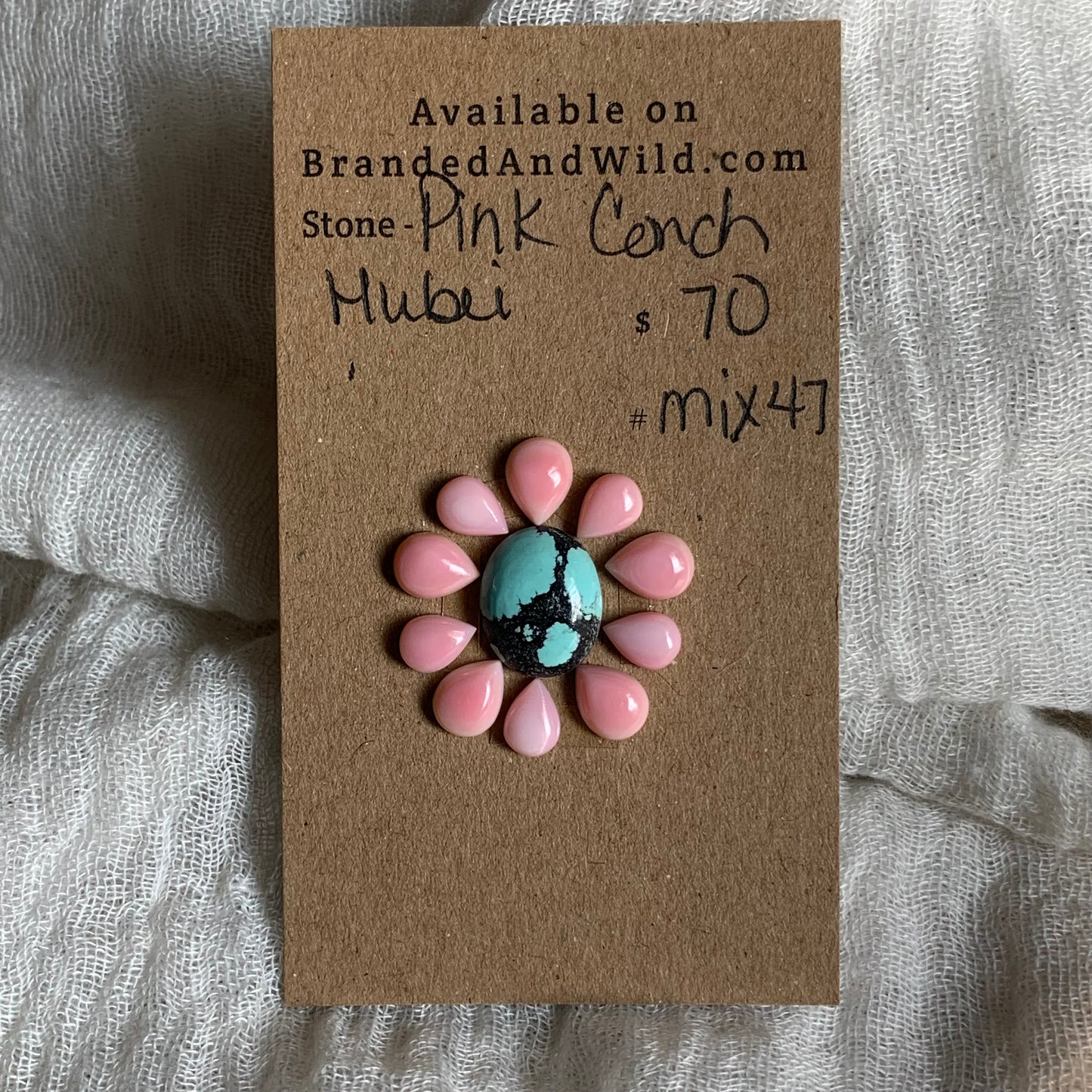 Hubei / Pink Conch Cabochon - Mix47
