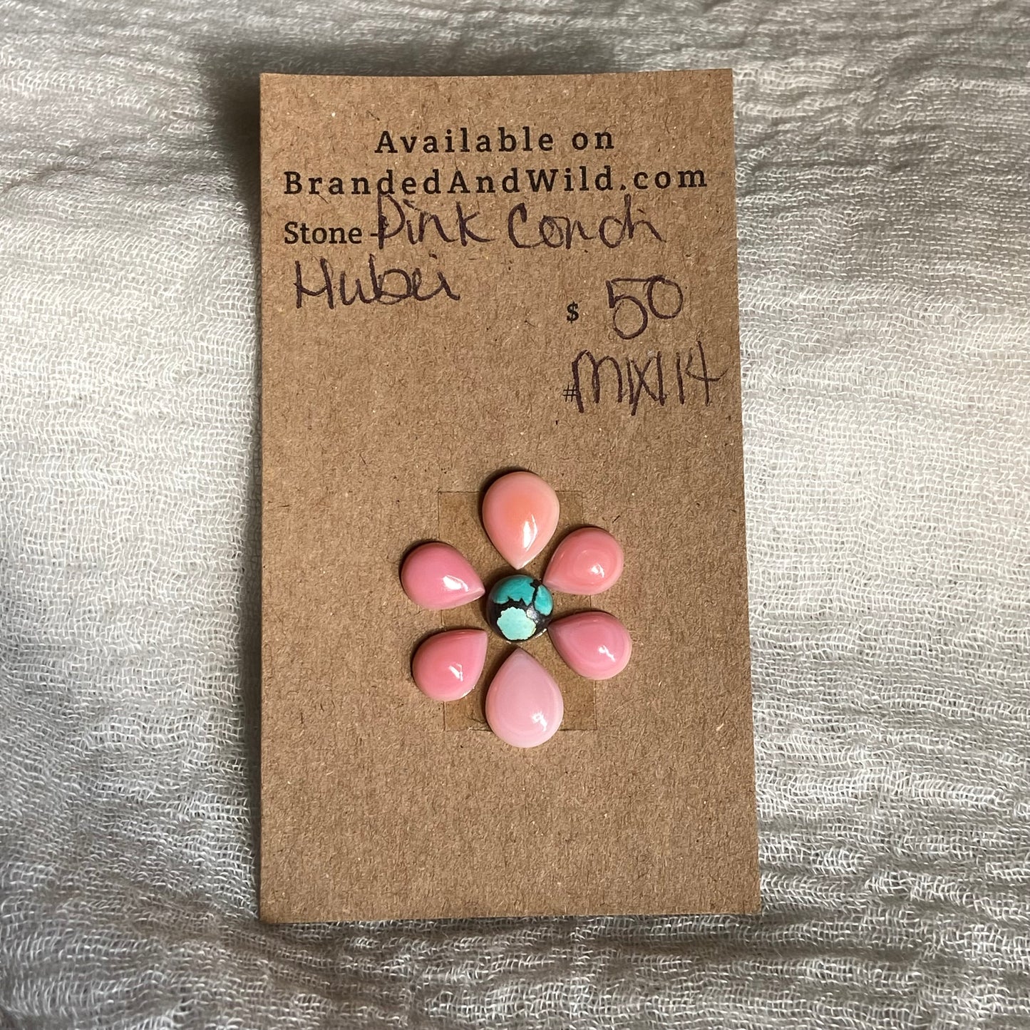 Pink Conch / Hubei Cabochon - MIX114