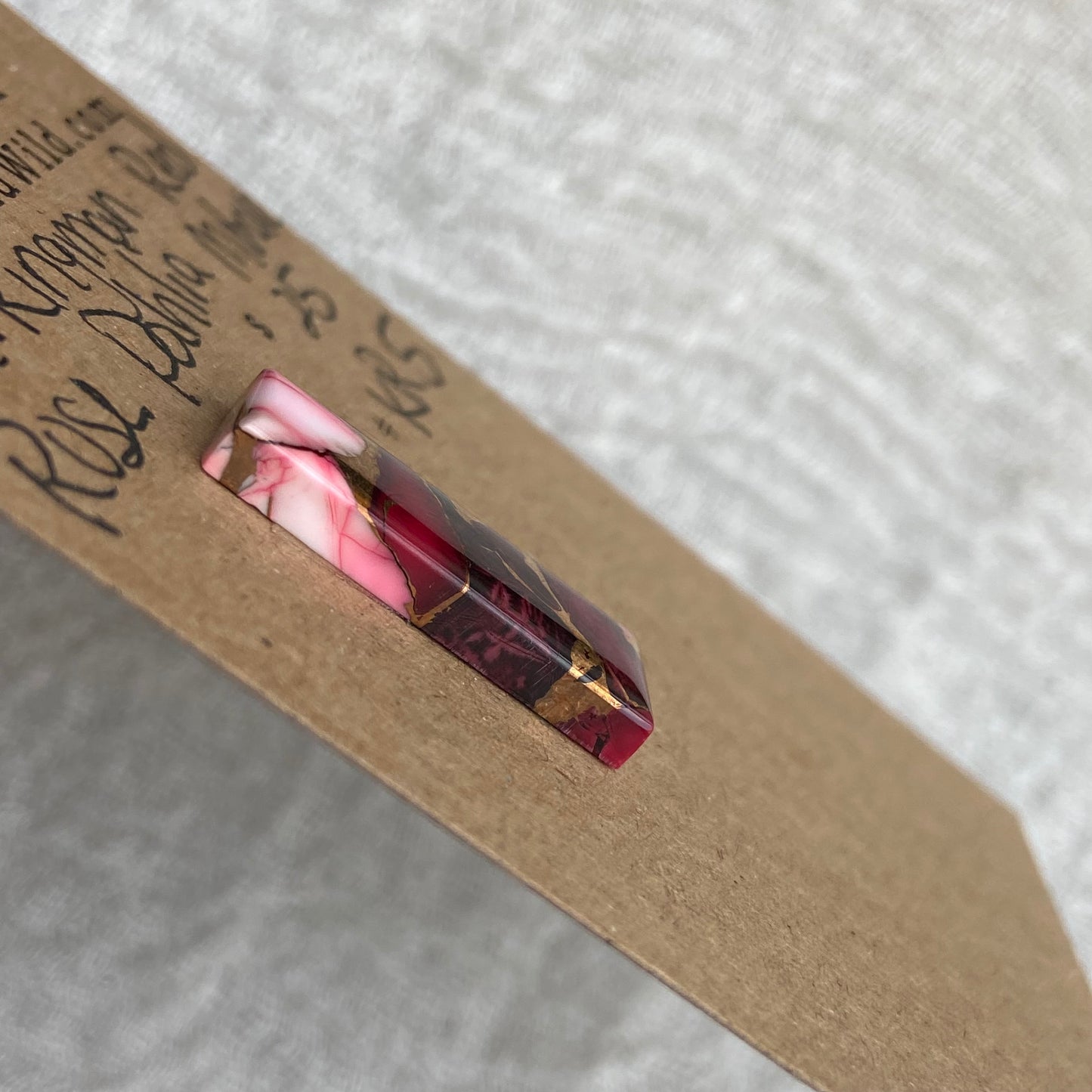 Kingman Red Dahlia Rose Mohave Cabochon - KR5