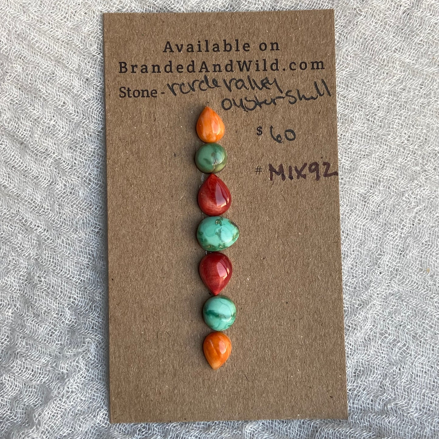 Verde Valley / Oyster Shell Cabochon - Mix92