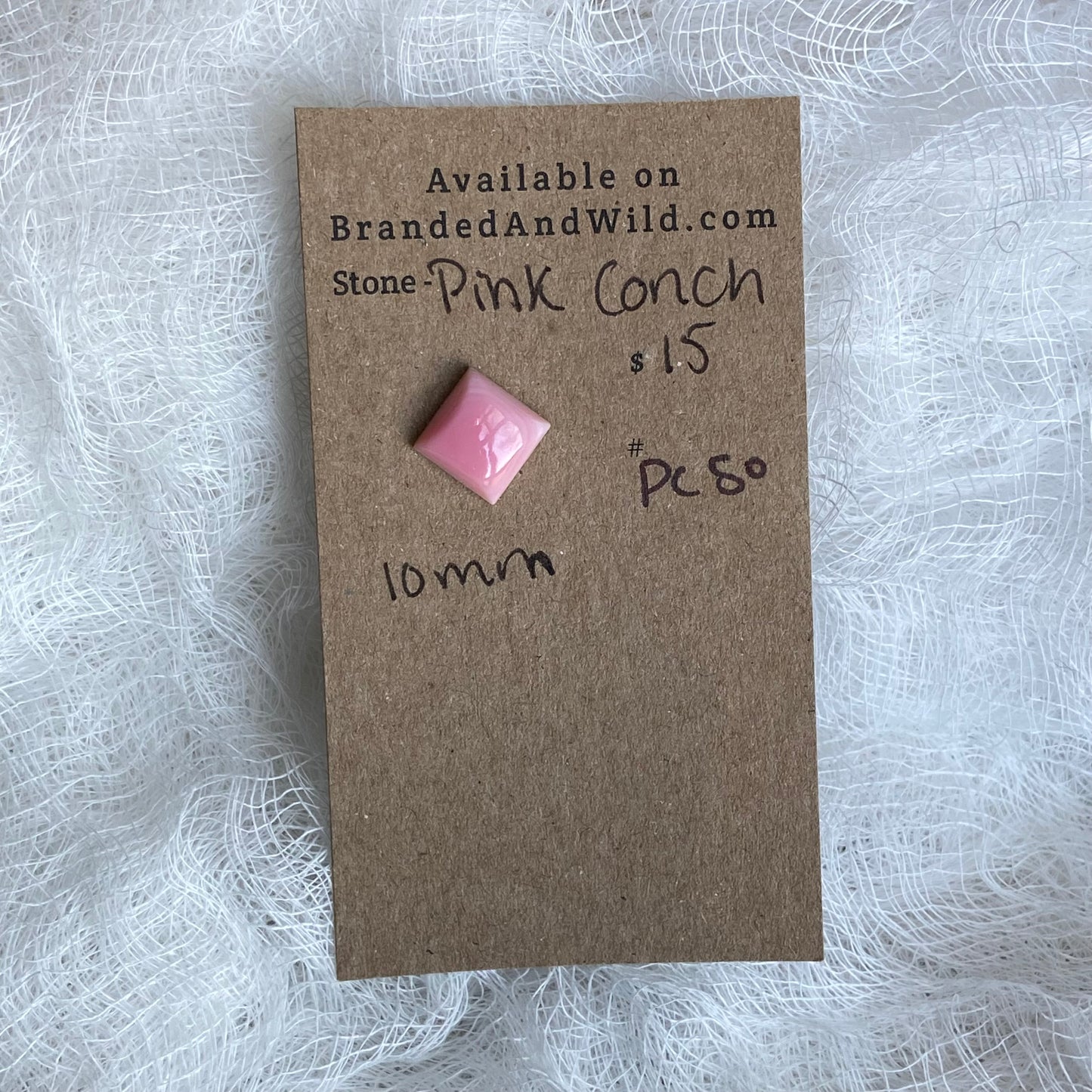 Pink Conch Cabochon - PC50