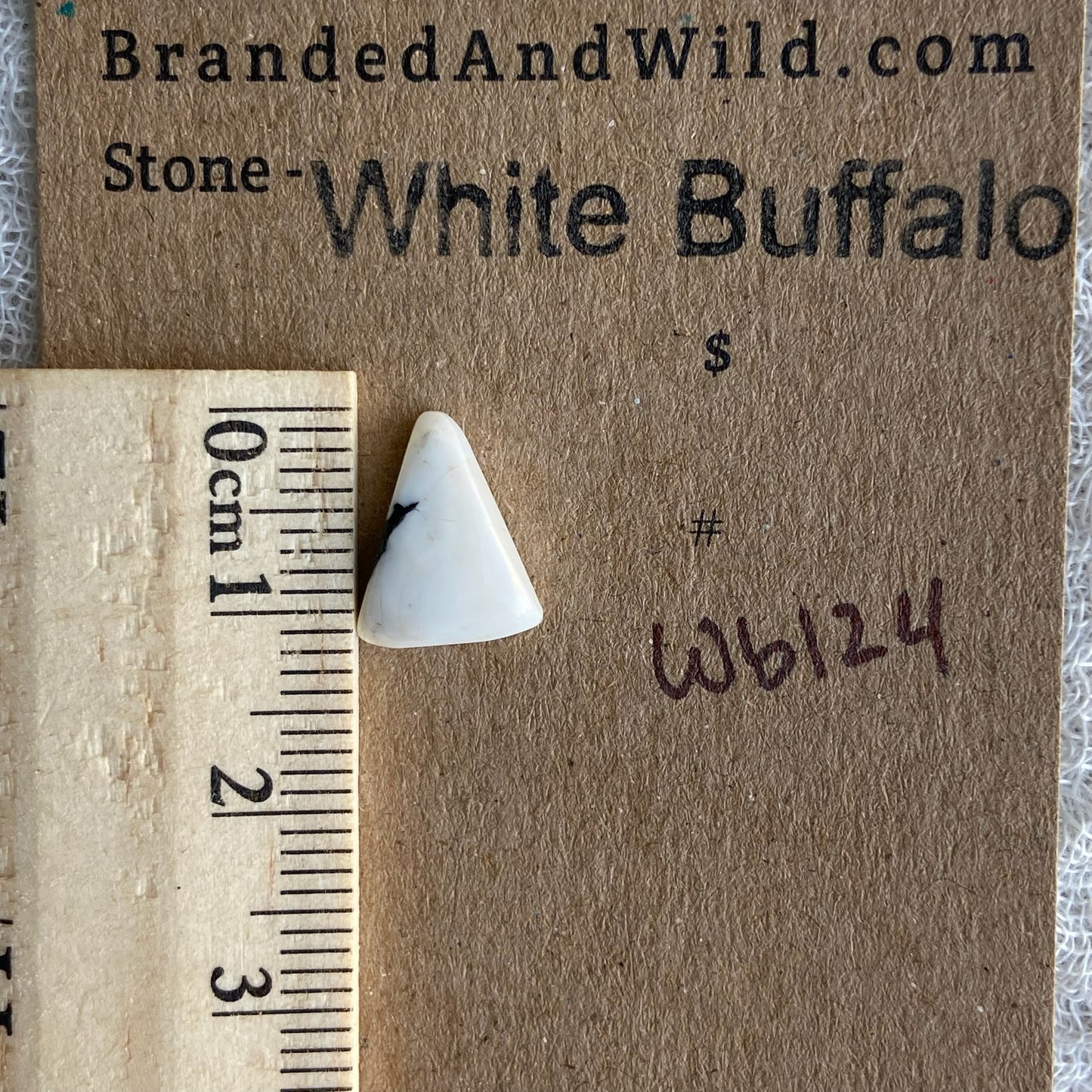 White Buffalo Cabochon - WB124