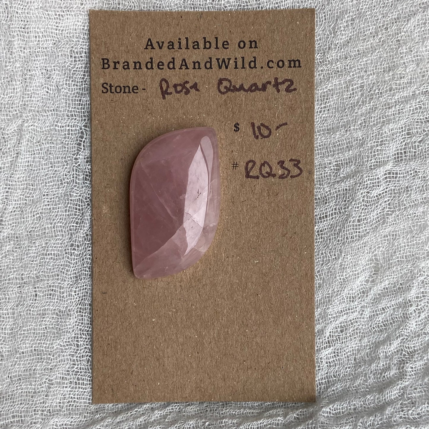 Rose Quartz Cabochon - RQ33