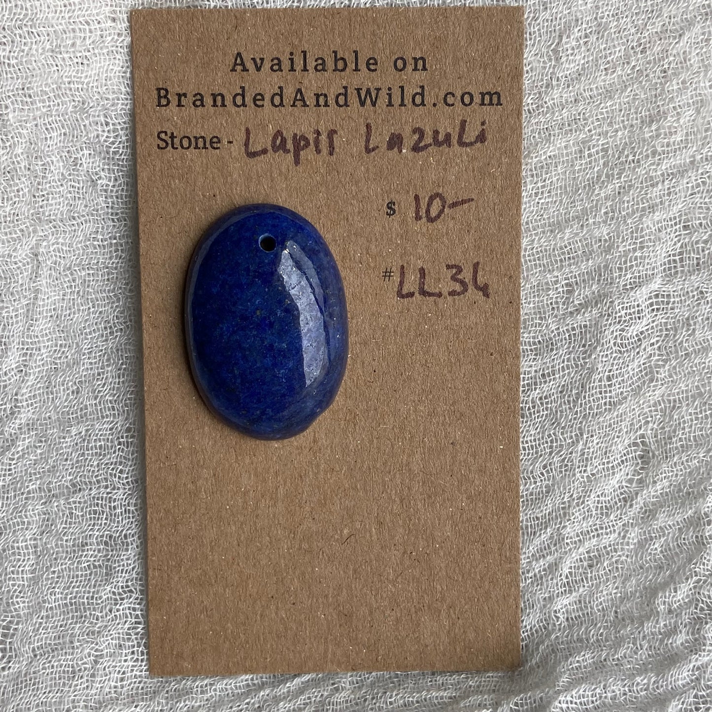 Lapis Lazuli Cabochon -Drilled- LL36