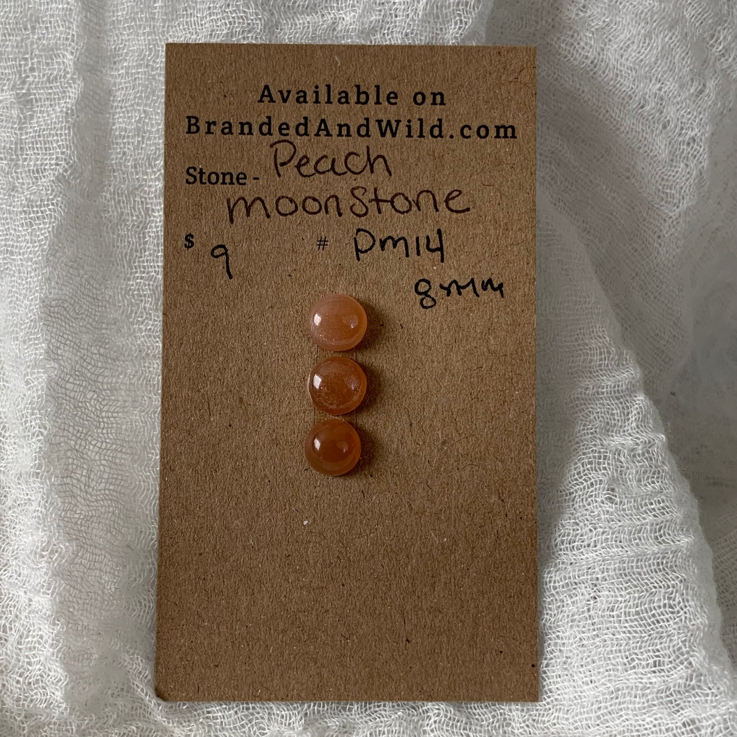 Peach Moonstone cabochon - PM14