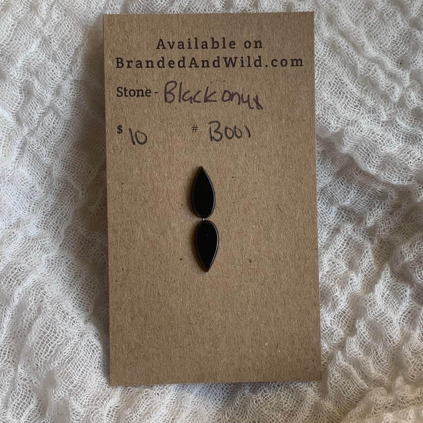 Black Onyx Cabochon - B001
