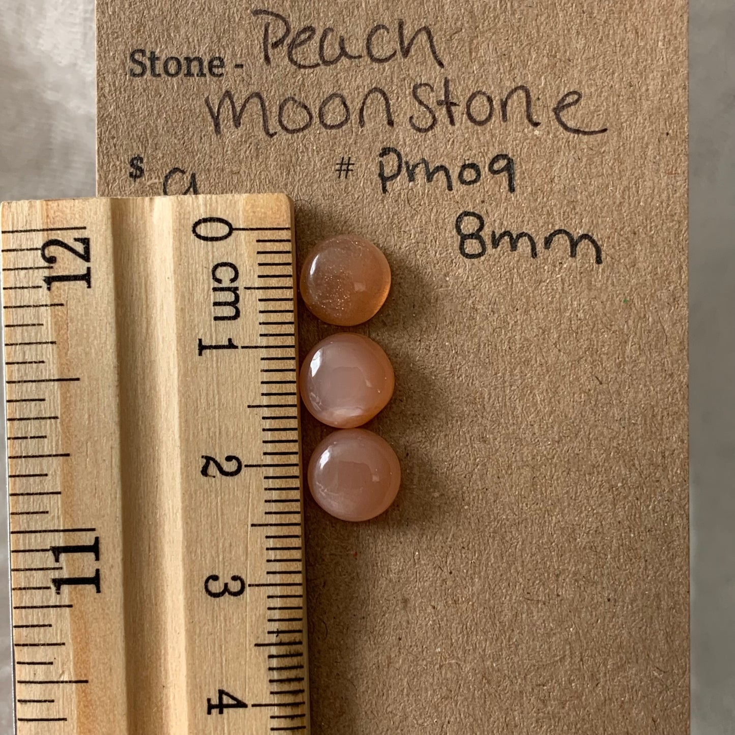 Peach Moonstone cabochon - PM09