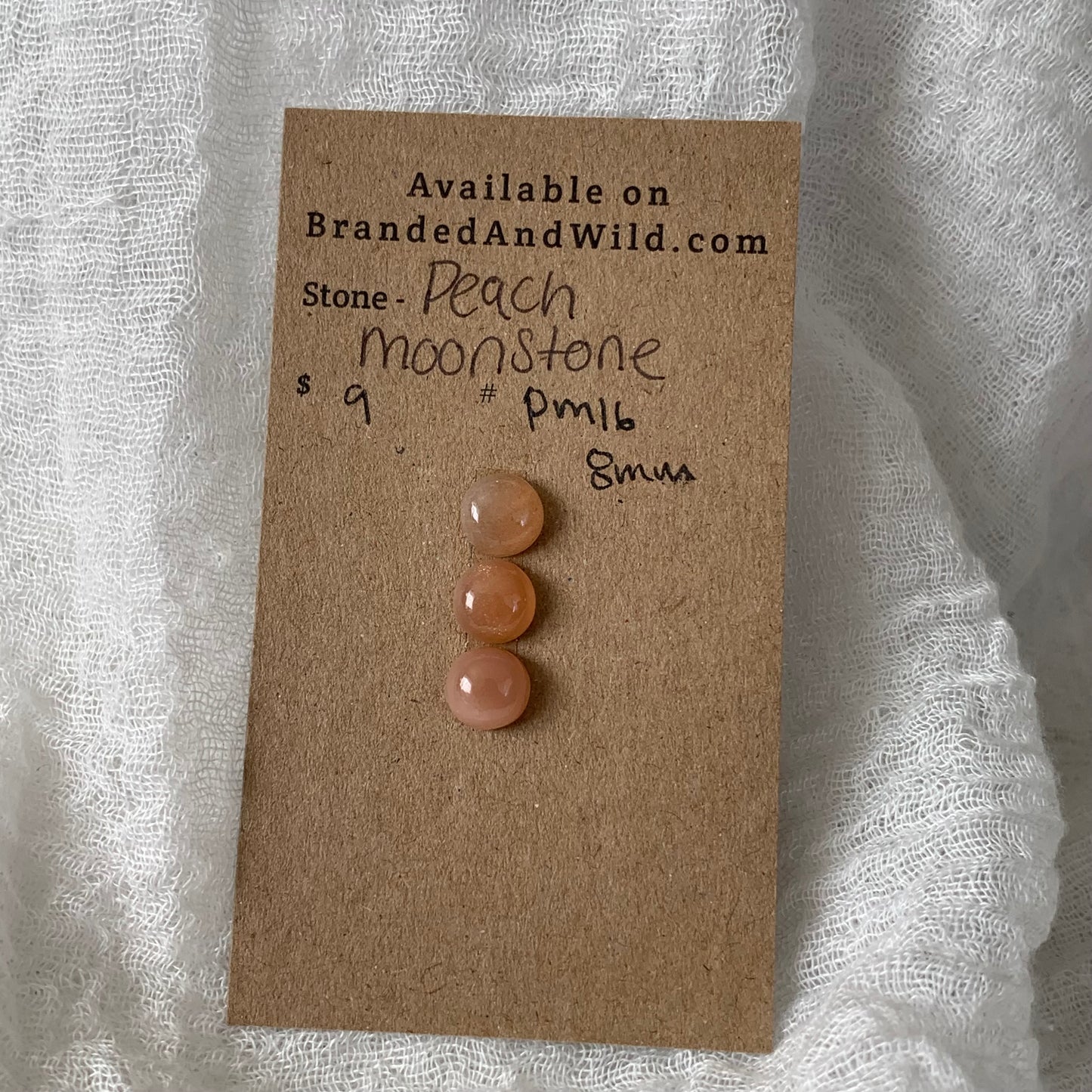 Peach Moonstone cabochon - PM16