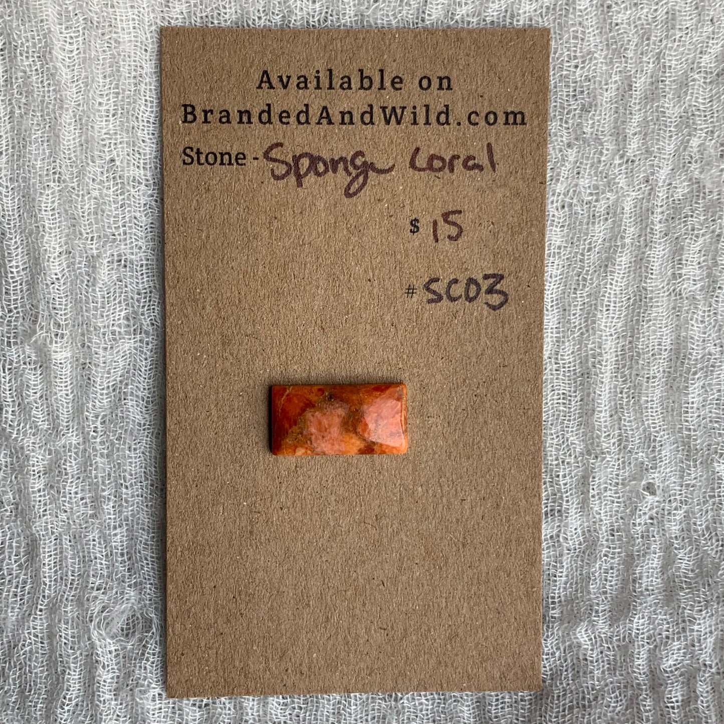 Sponge Coral Cabochon - SC03