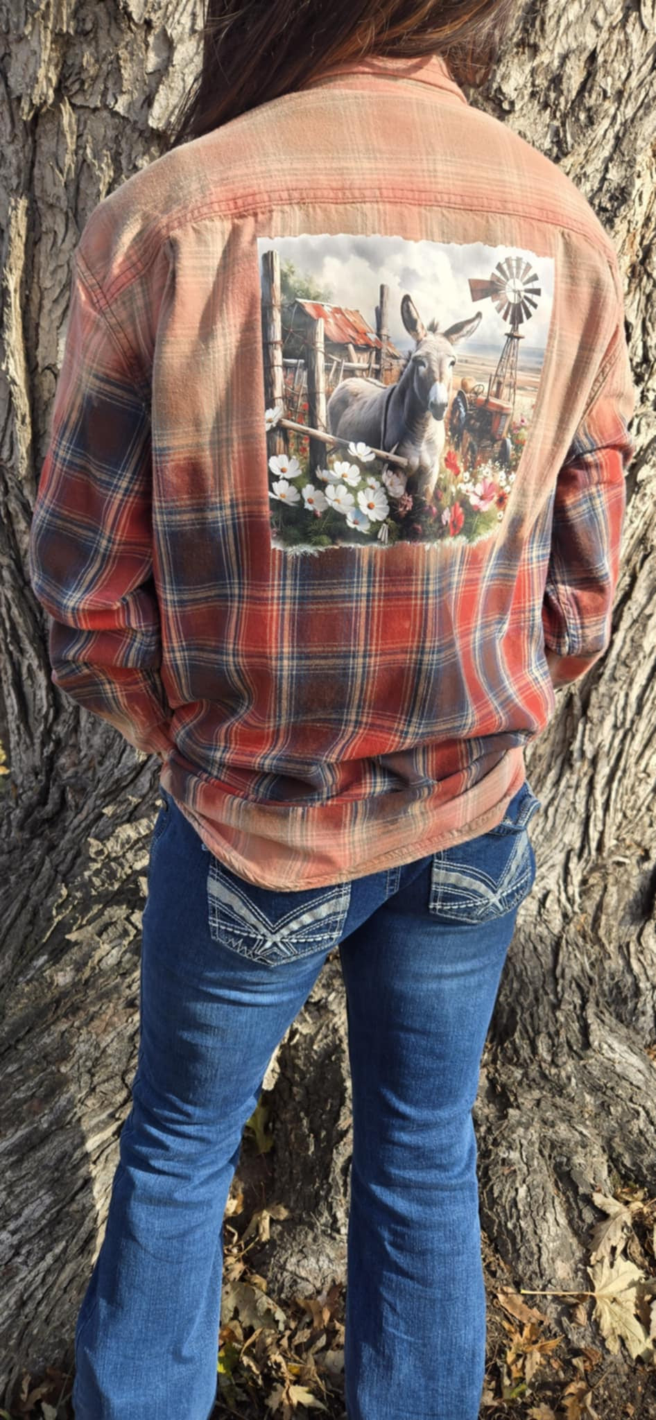Vintage long sleeve flannel shirt - F004