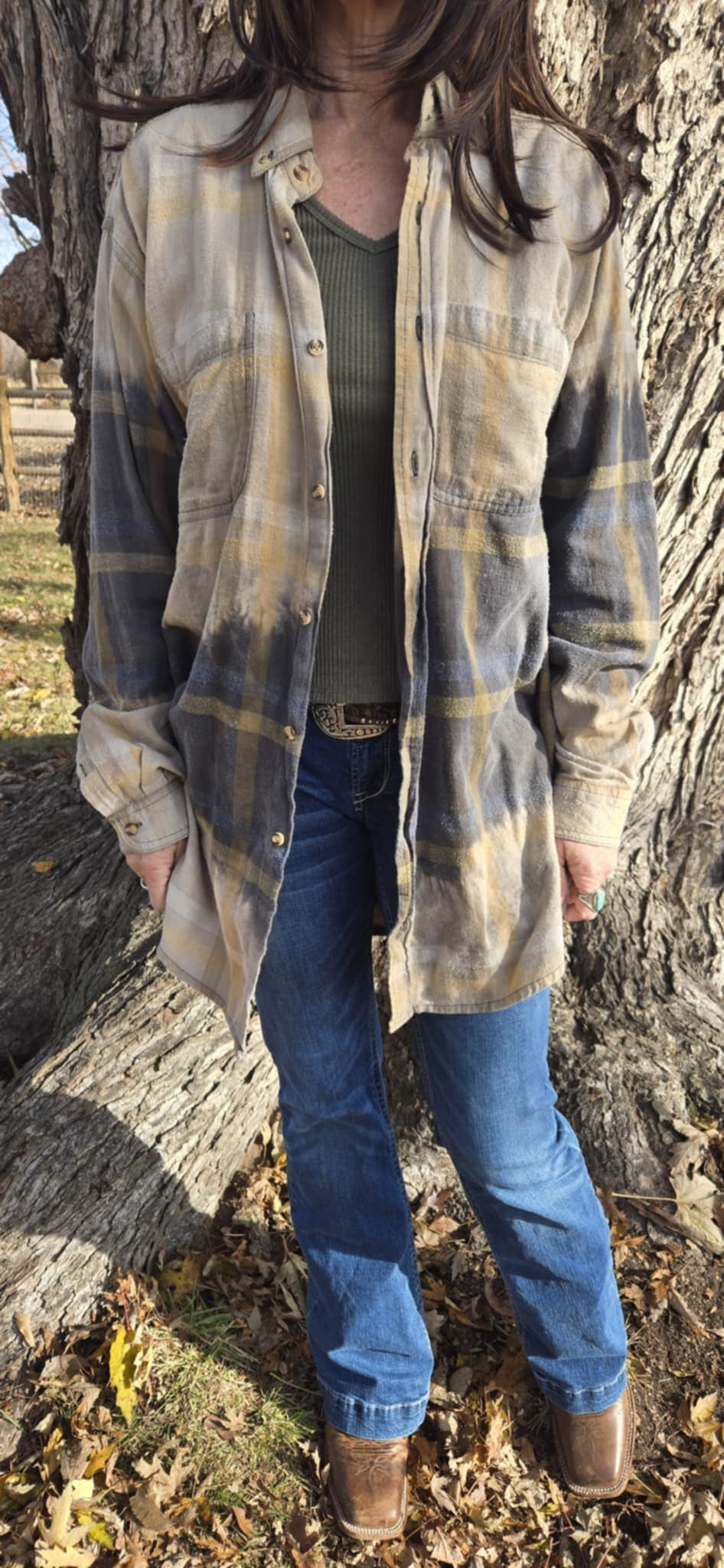 Vintage long sleeve flannel shirt - F001