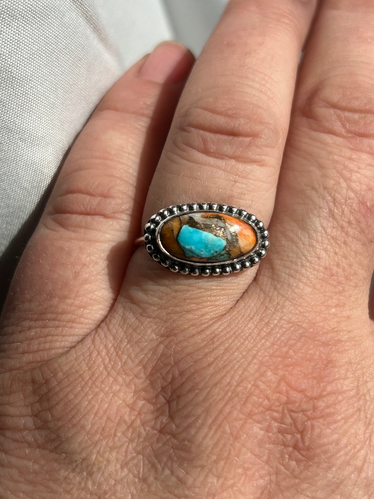 Turquoise, Oyster Shell, Copper Ring Class (Digital class only)